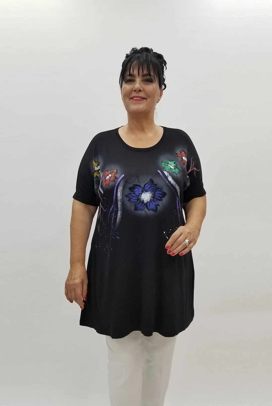 Miraggio Büyük Beden Tunik 99882 SİYAH