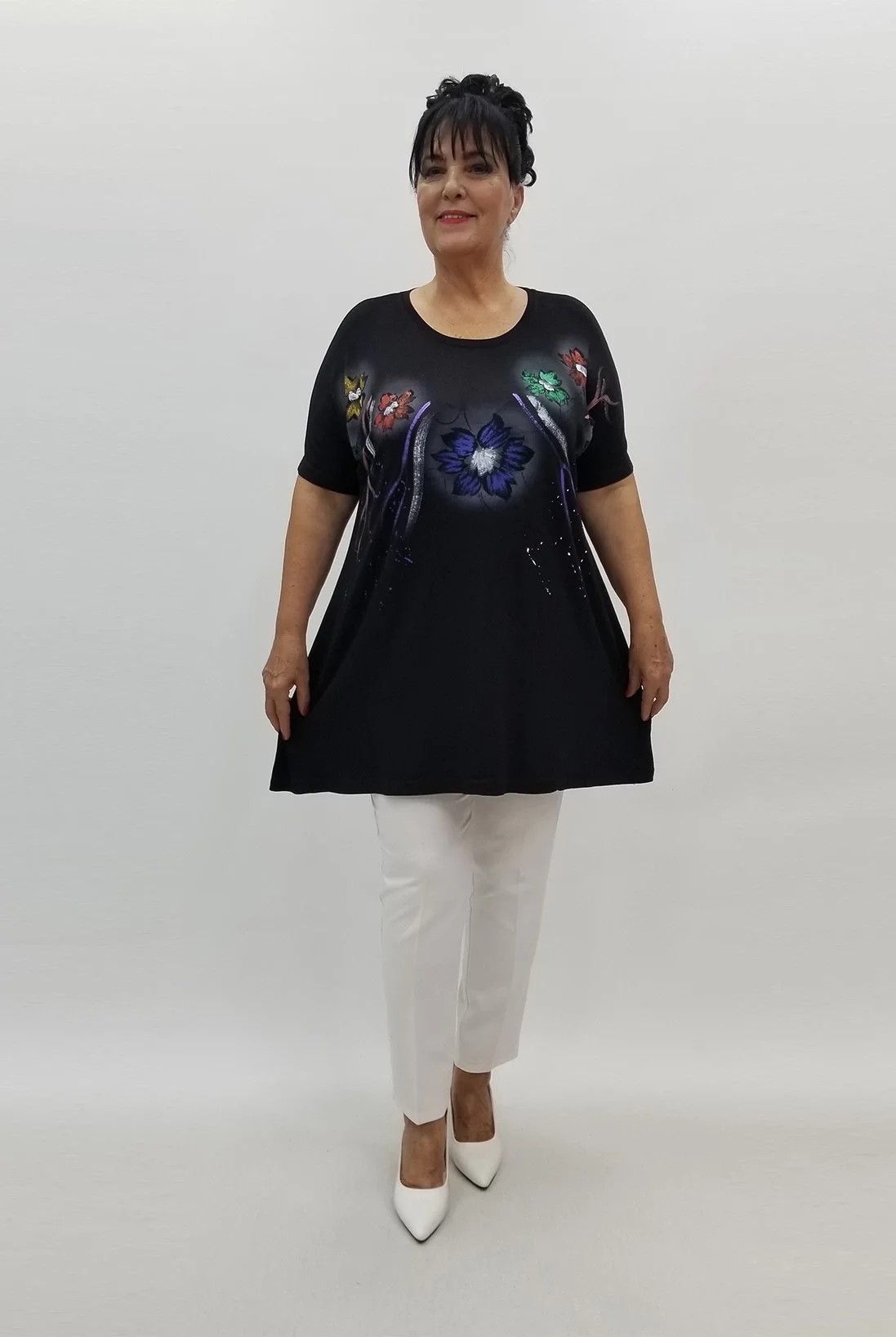 Miraggio Büyük Beden Tunik 99882 SİYAH