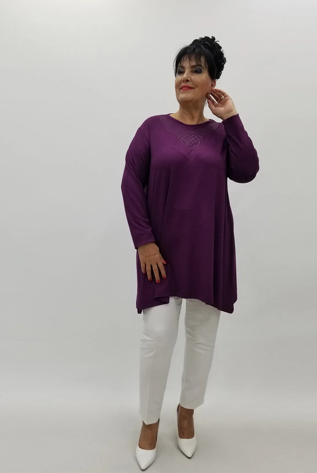 Miraggio Büyük Beden Tunik 99975 MÜRDÜM