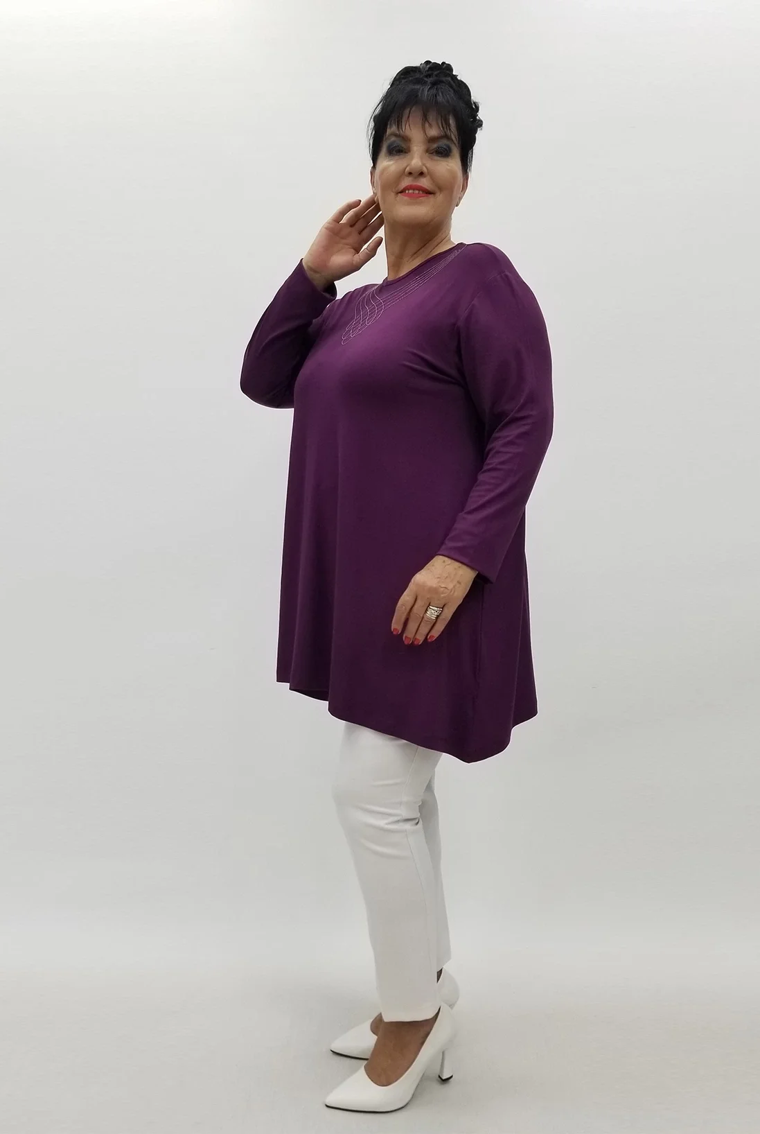 Miraggio Büyük Beden Tunik 99975 MÜRDÜM