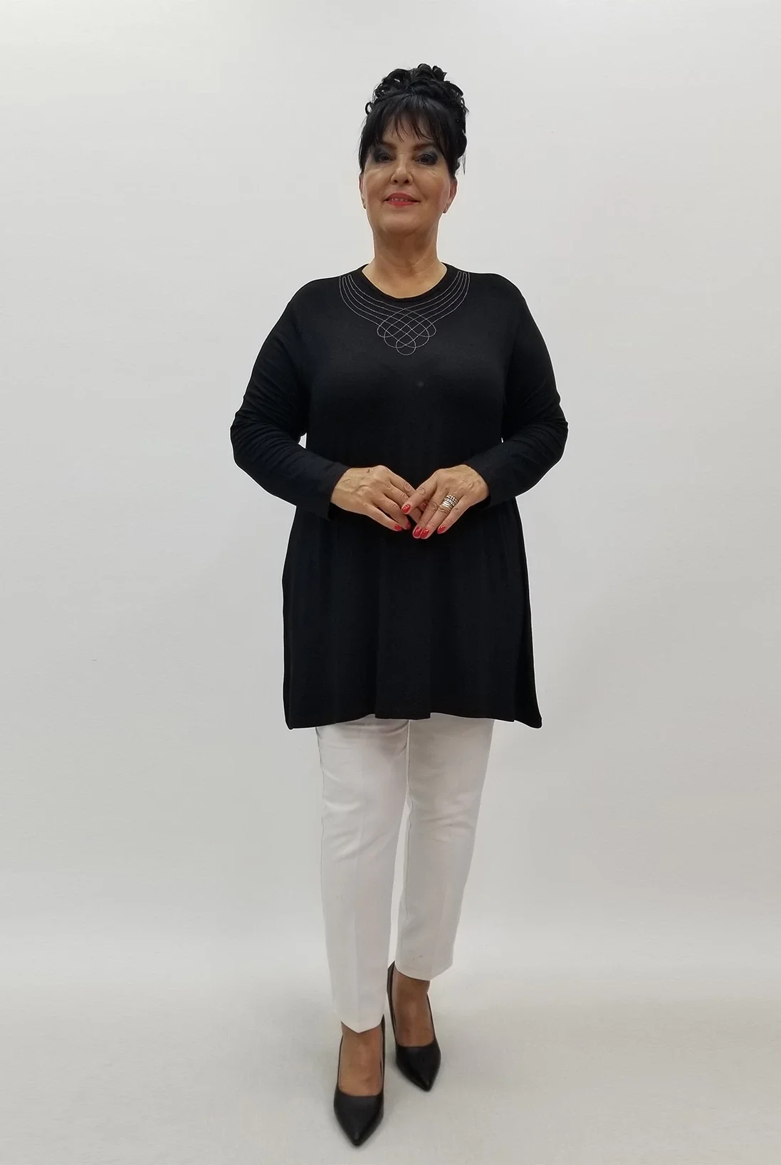 Miraggio Büyük Beden Tunik 99975 SİYAH