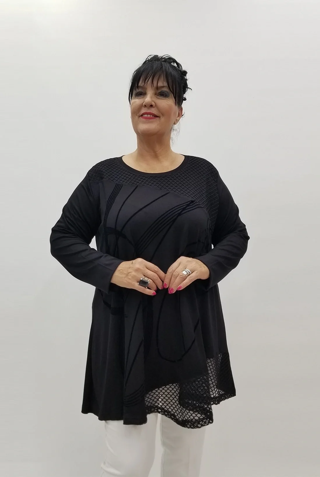 Miraggio Büyük Beden Tunik 99990 SİYAH