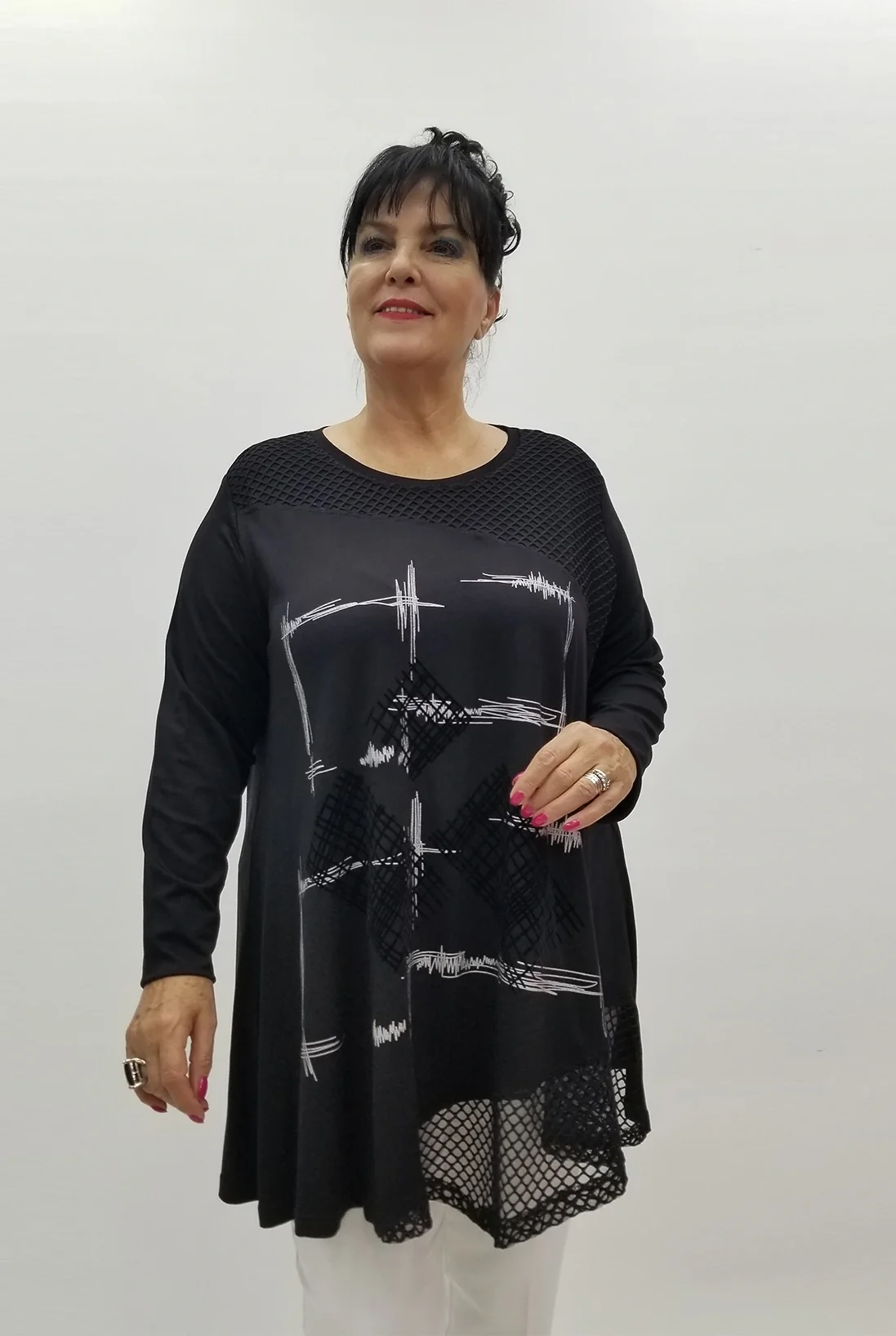 Miraggio Büyük Beden Tunik 99991 SİYAH