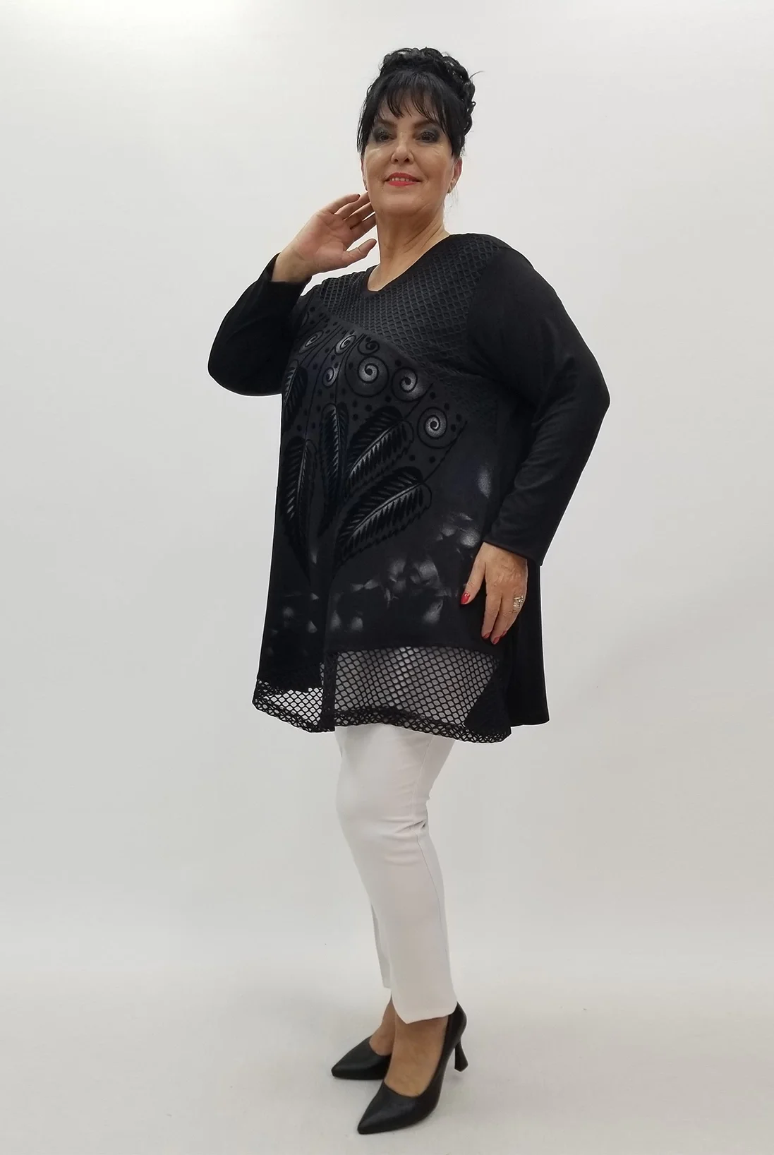 Miraggio Büyük Beden Tunik 99992 SİYAH