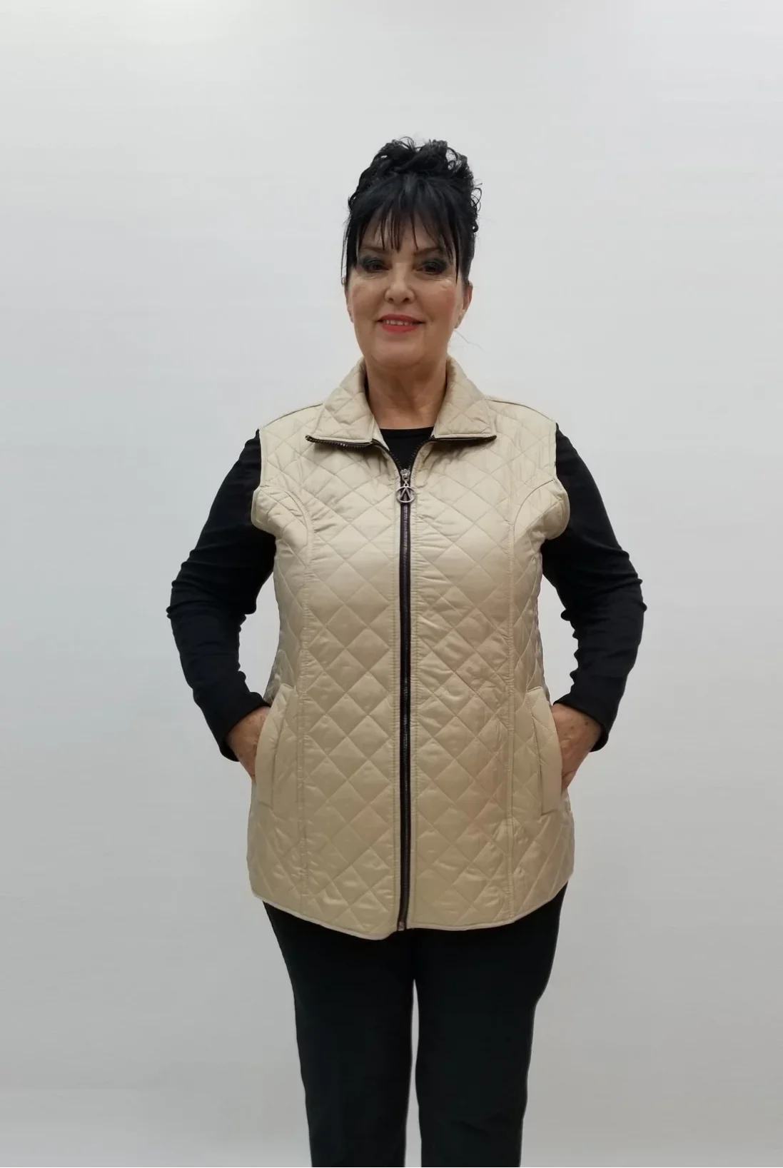 Miraggio Büyük Beden Yelek 4030 BEJ