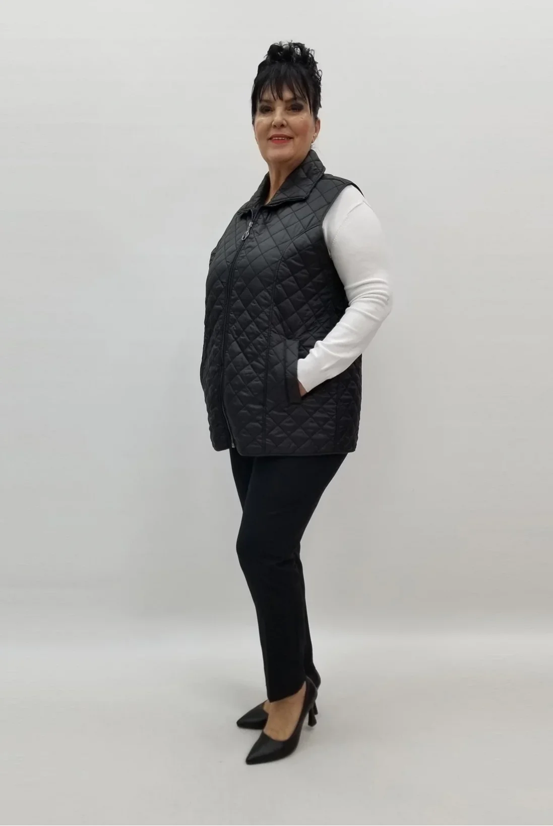 Miraggio Büyük Beden Yelek 4030 SİYAH