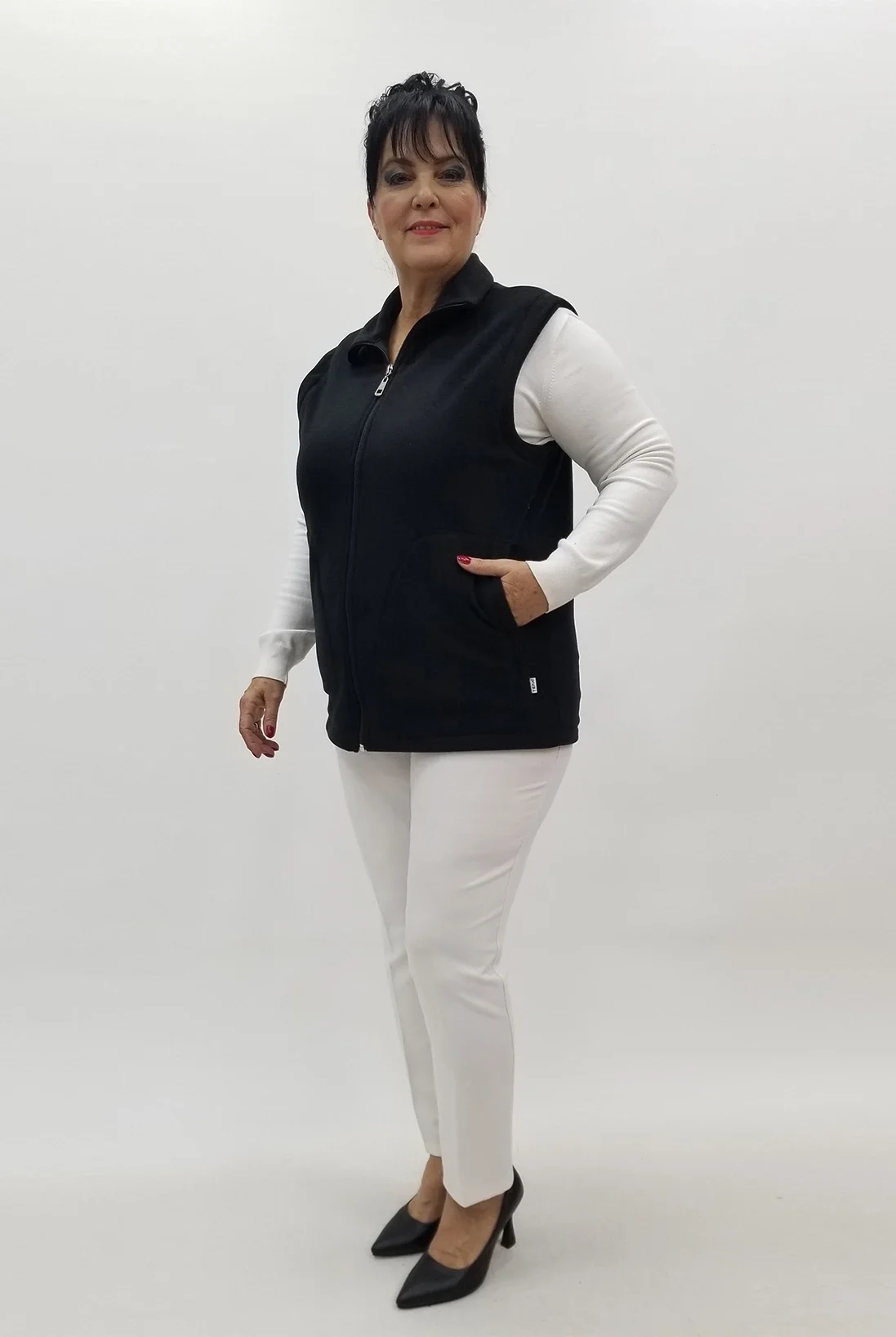 Miraggio Büyük Beden Yelek 4178 SİYAH