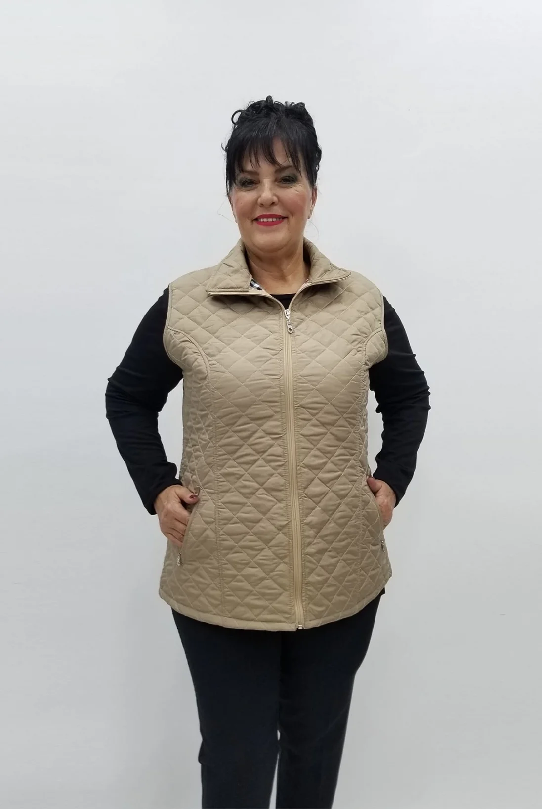 Miraggio Büyük Beden Yelek 96885 BEJ