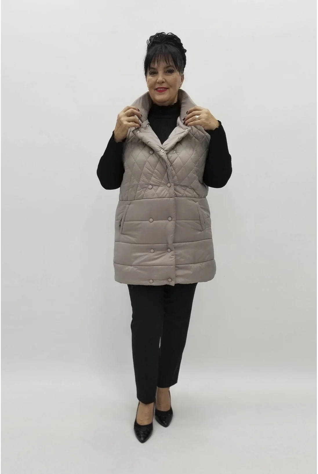 Miraggio Büyük Beden Yelek 98144 TAŞ