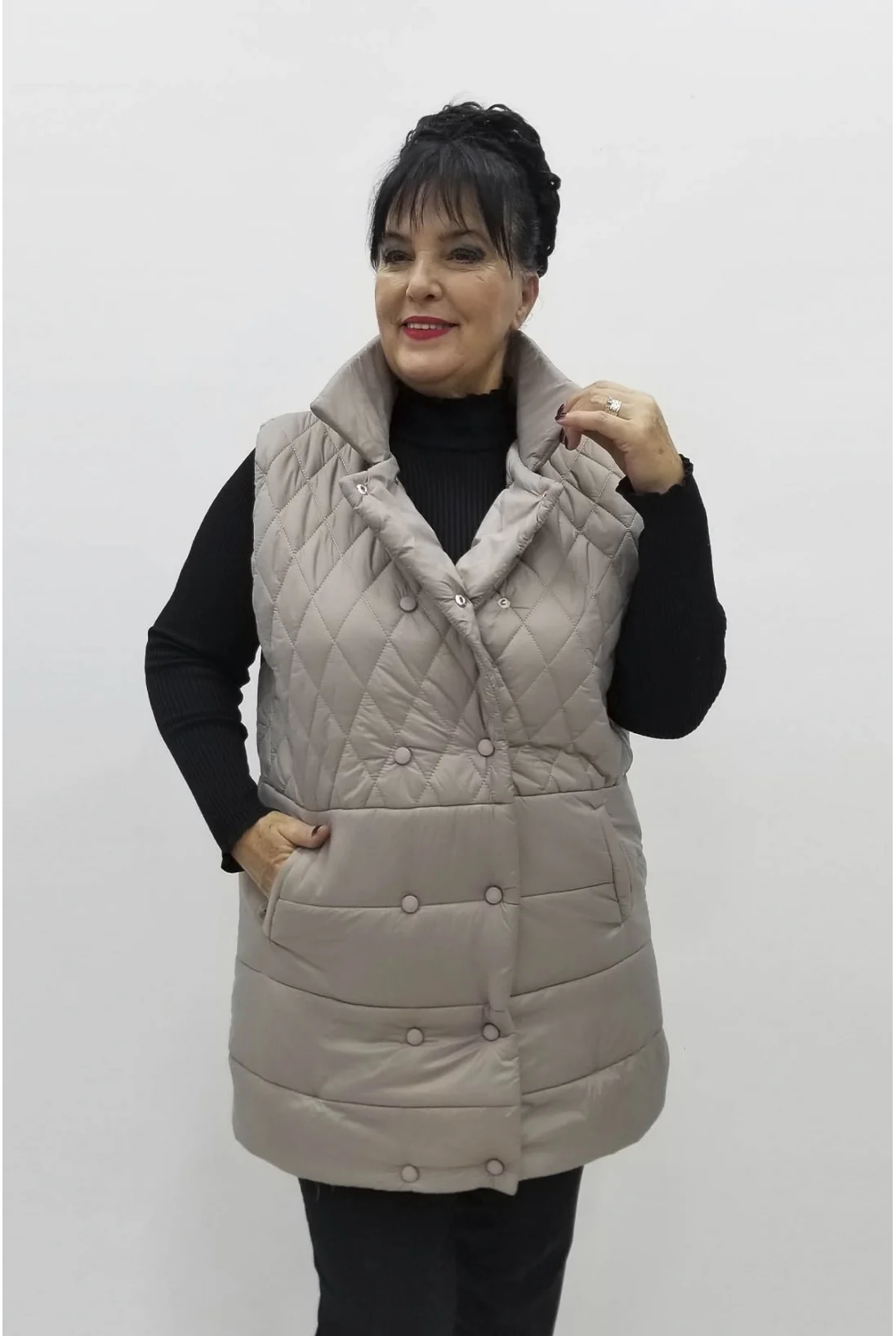 Miraggio Büyük Beden Yelek 98144 TAŞ