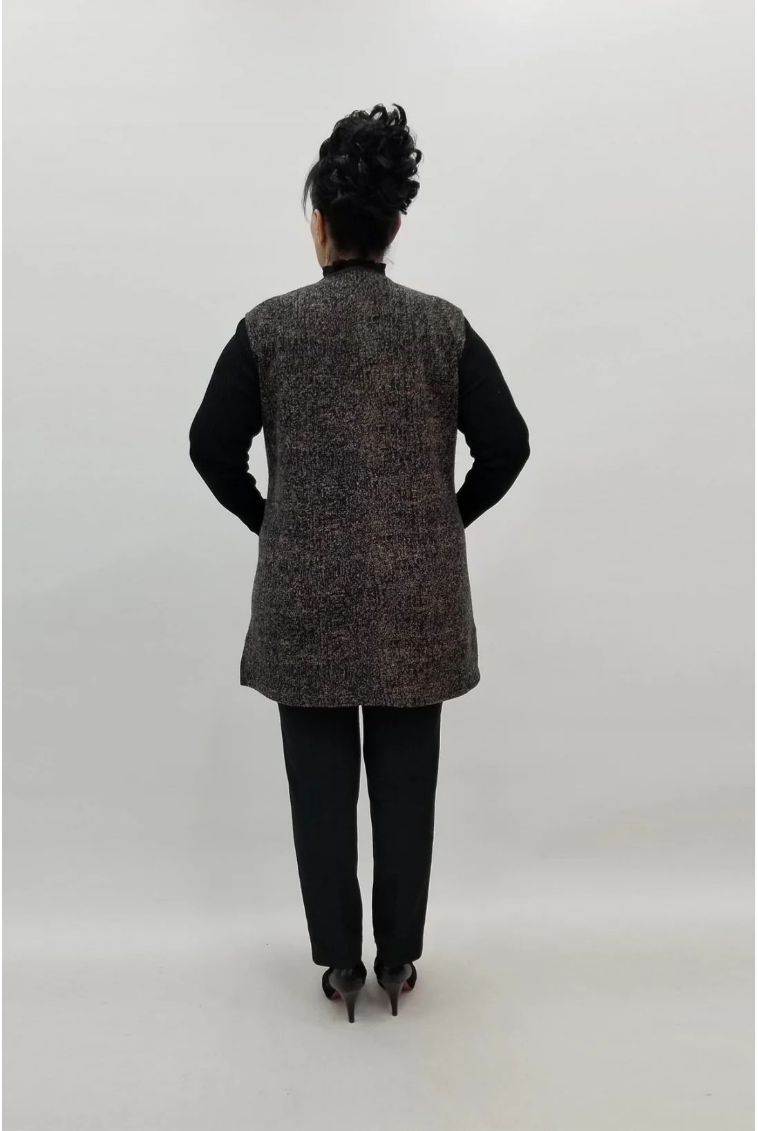 Miraggio Büyük Beden Yelek 98162 KAHVE