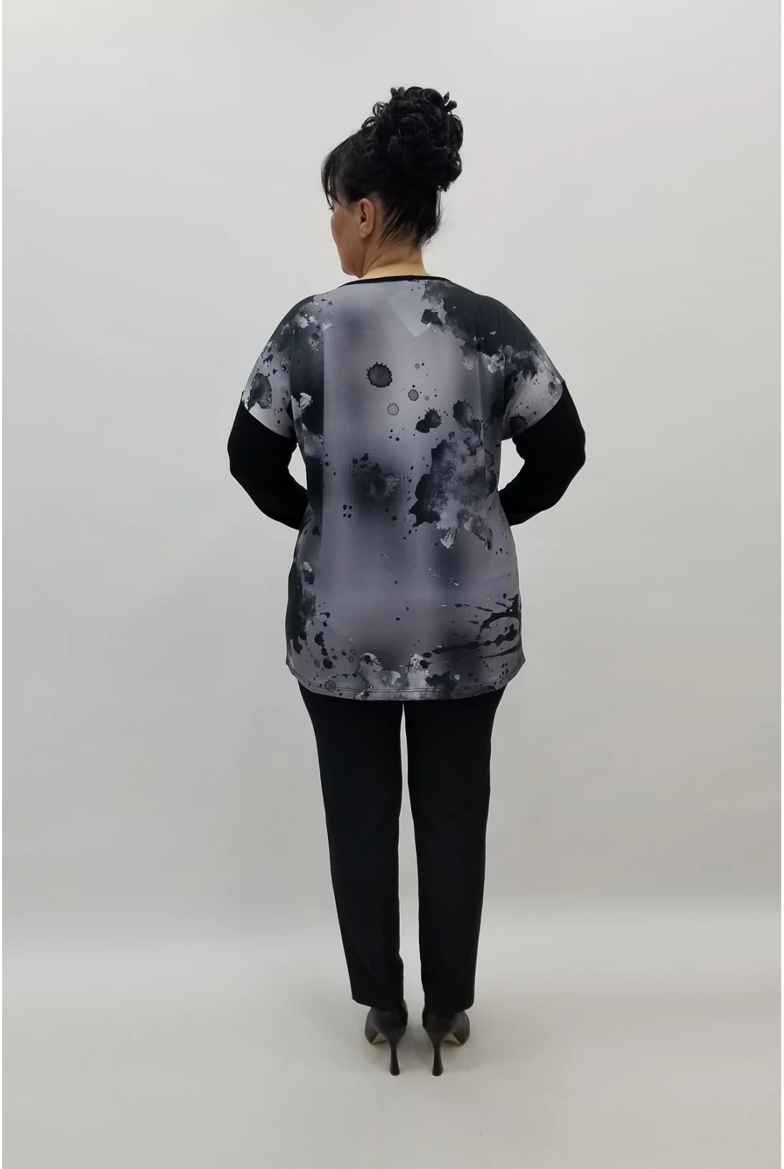 Miraggio Büyük Beden Bluz 98379 SİYAH