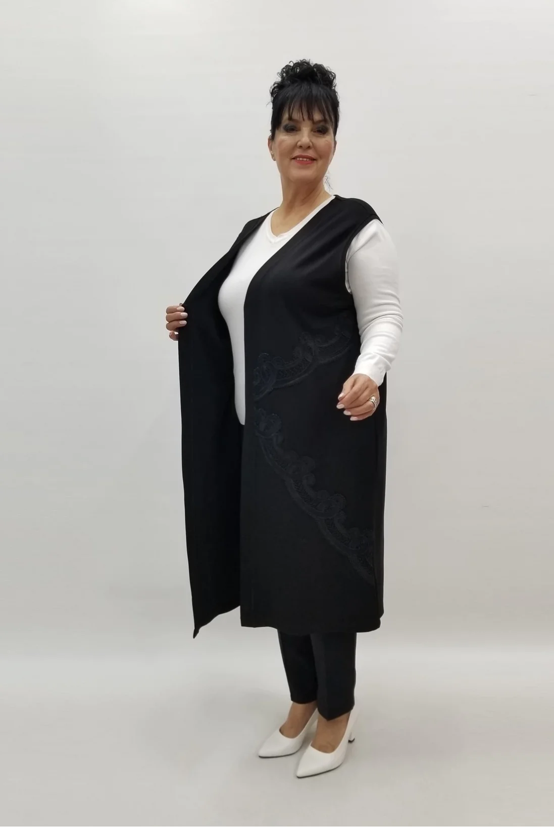 Miraggio Büyük Beden Yelek 99122 SİYAH