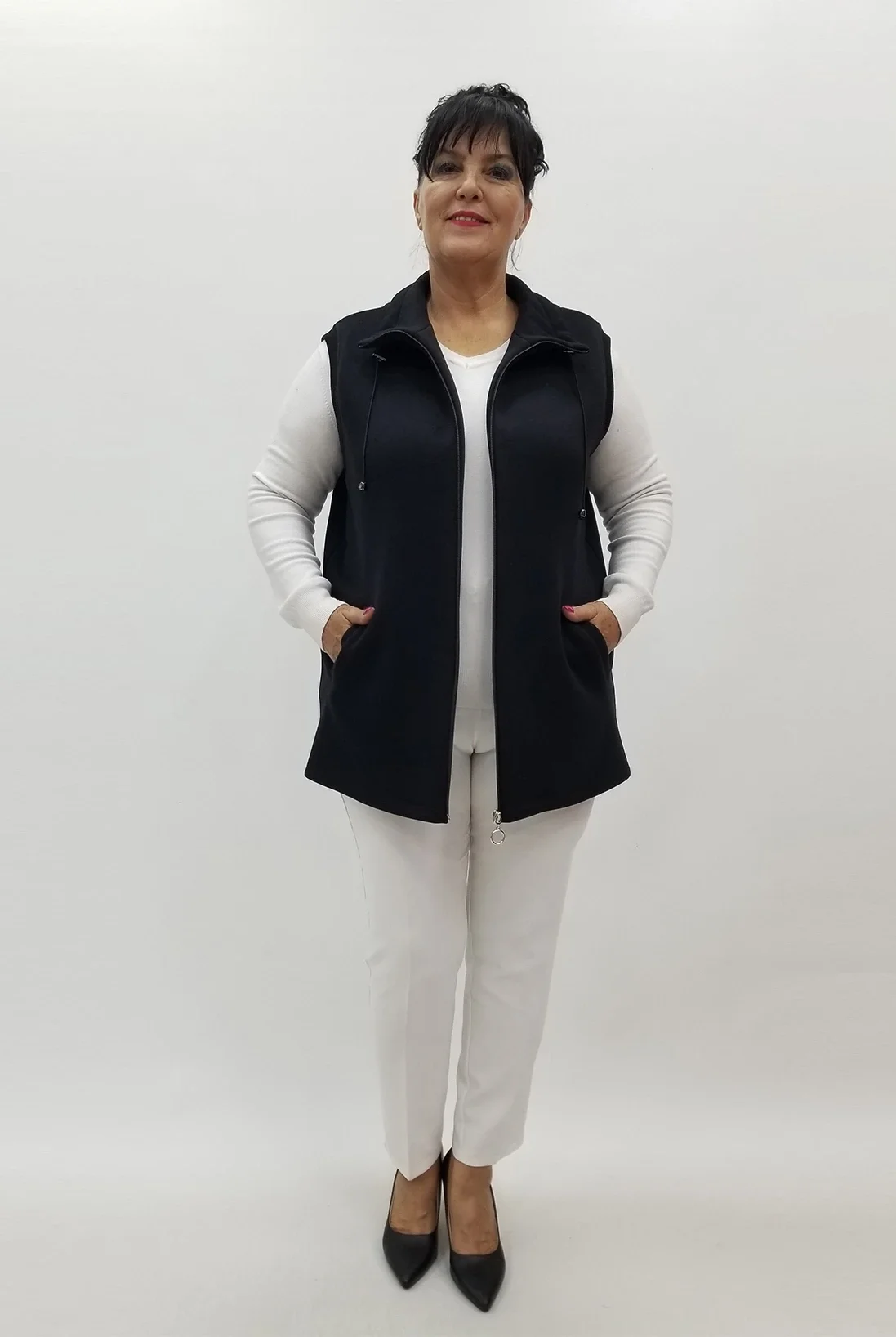 Miraggio Büyük Beden Yelek 99999 SİYAH