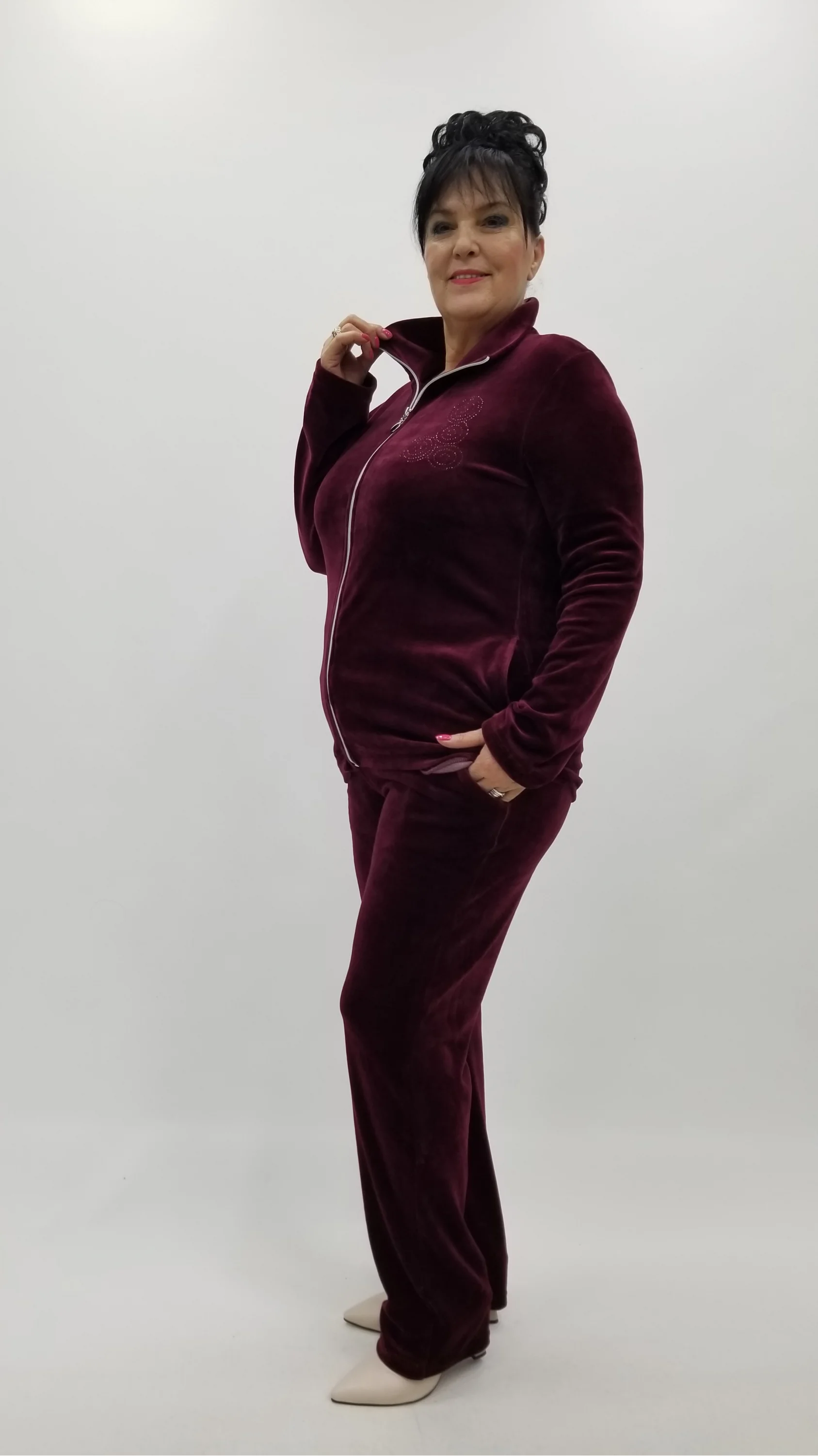 Miraggio Büyük Beden Takım 4385 BORDO