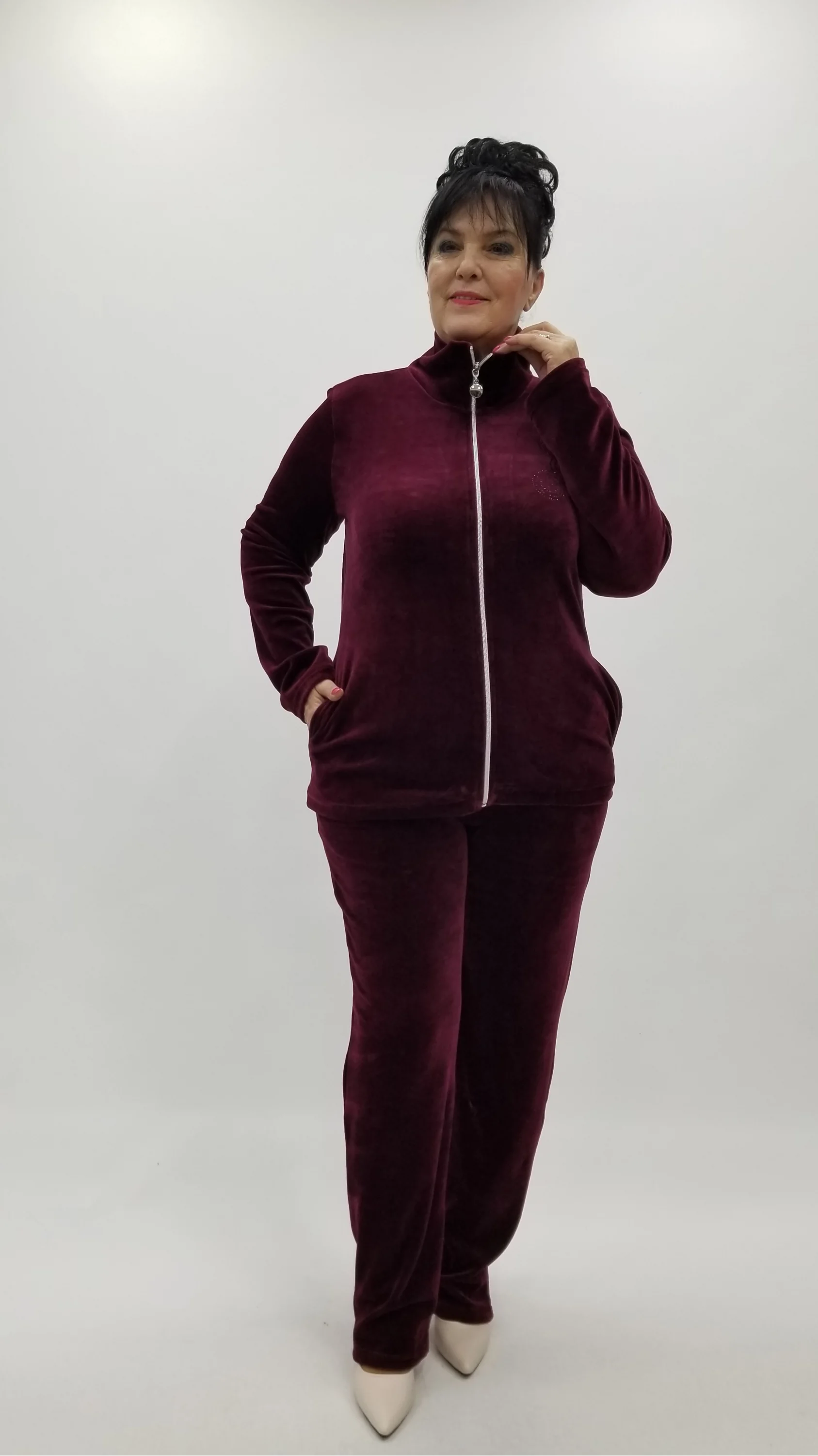 Miraggio Büyük Beden Takım 4385 BORDO