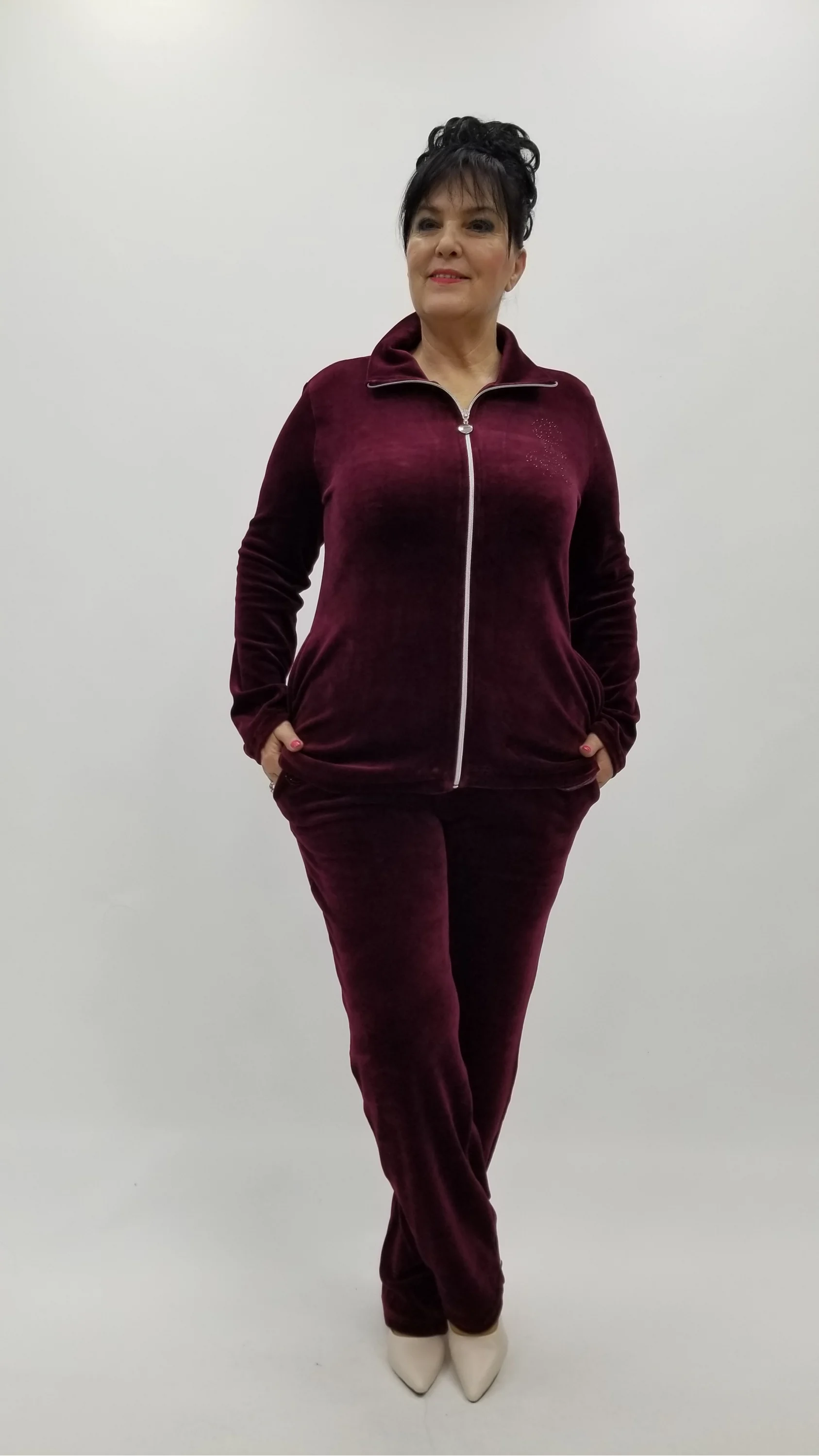 Miraggio Büyük Beden Takım 4385 BORDO