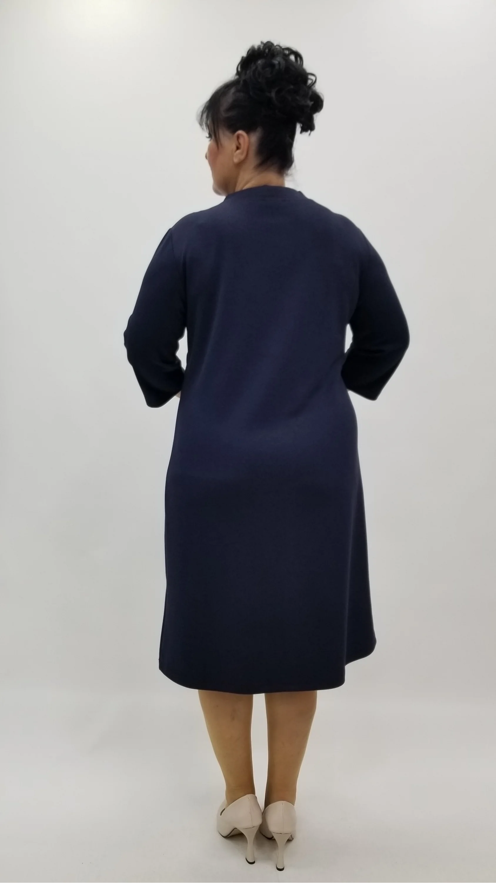 Miraggio Büyük Beden Elbise 4383 LACİVERT