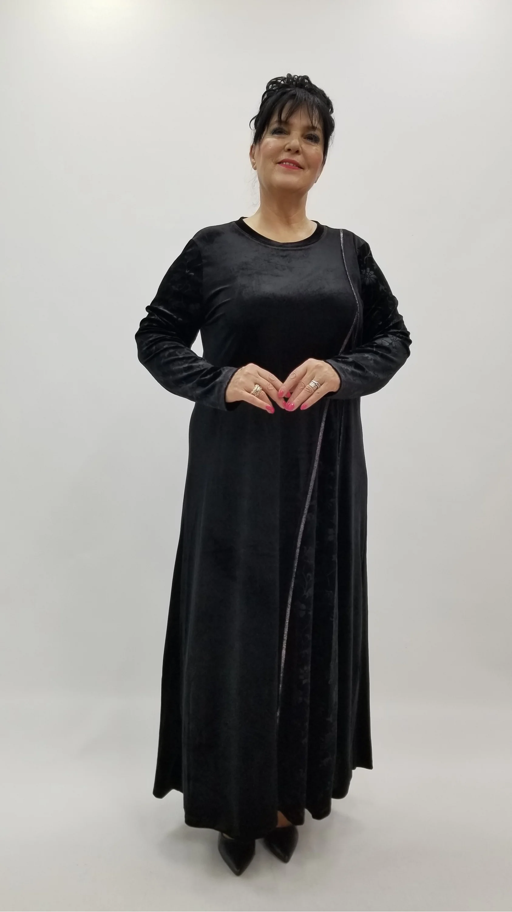 Miraggio Büyük Beden Elbise 4378 SİYAH