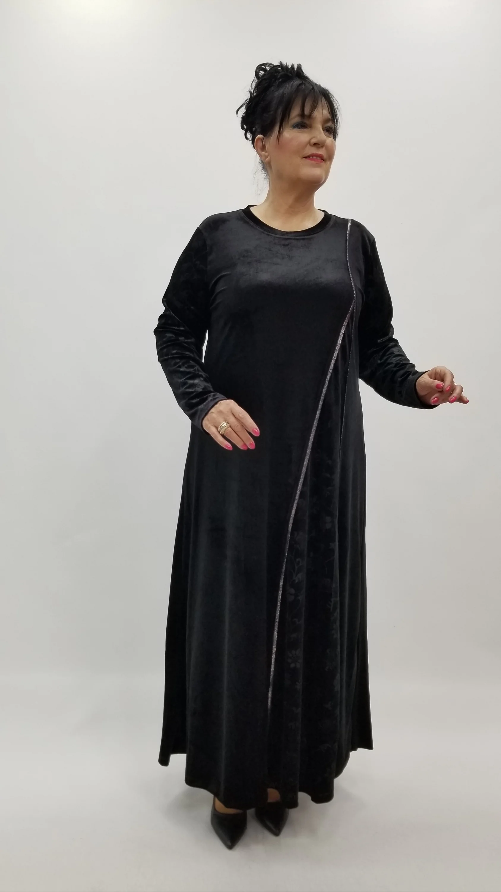 Miraggio Büyük Beden Elbise 4378 SİYAH