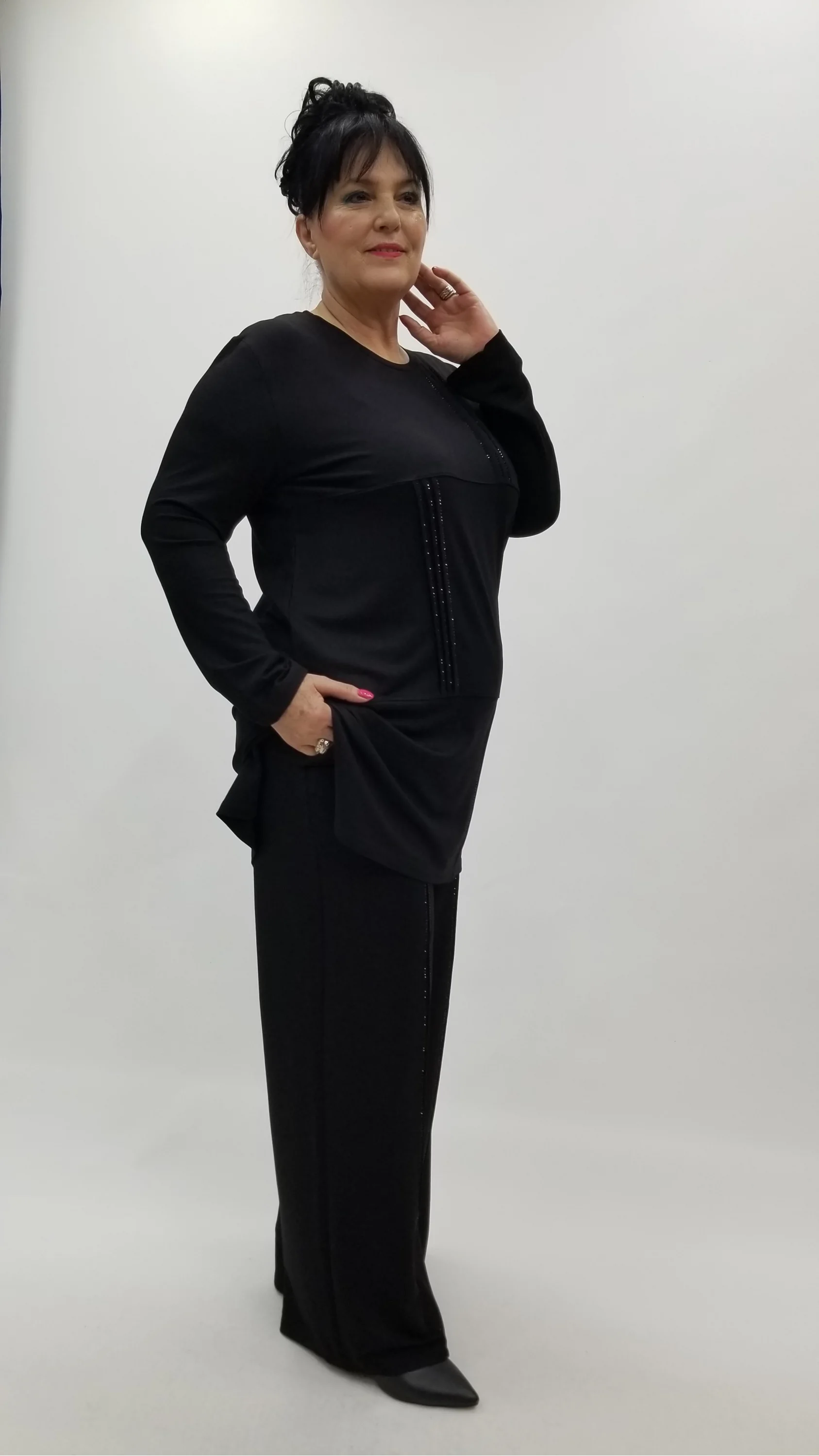 Miraggio Büyük Beden Takım 4323 SİYAH