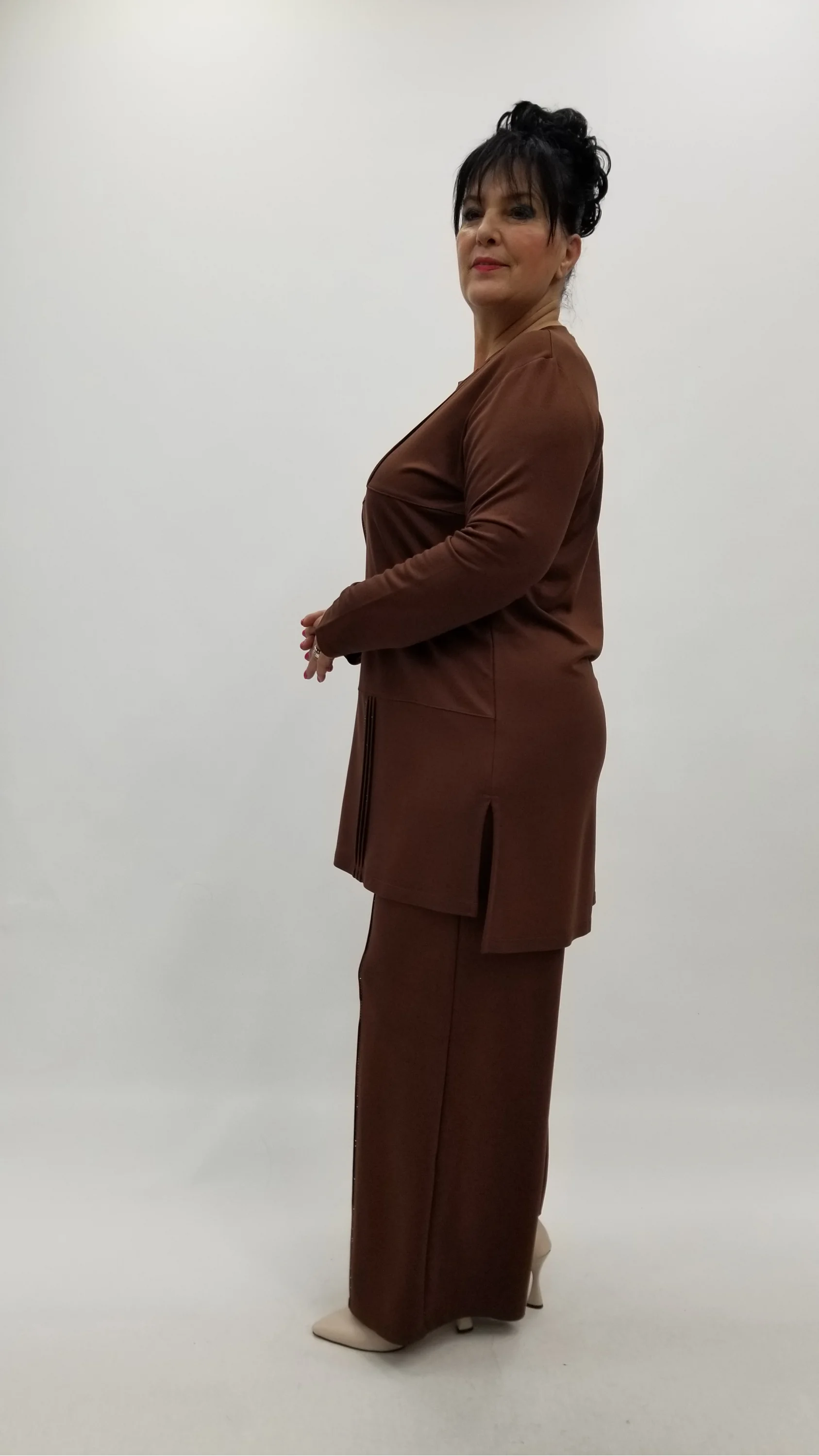 Miraggio Büyük Beden Takım 4323 KAHVE