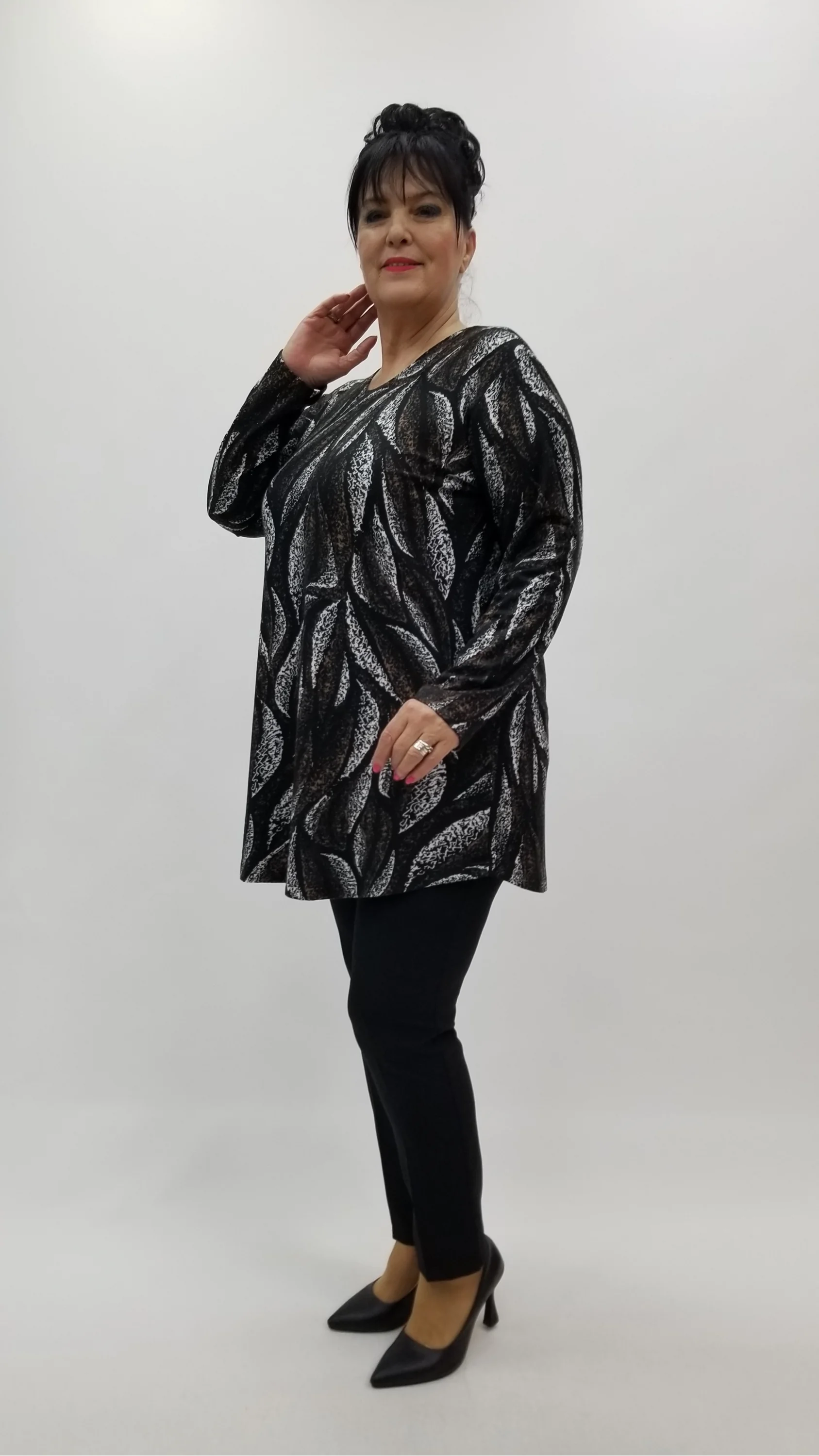 Miraggio Büyük Beden Bluz 4238 KAHVE