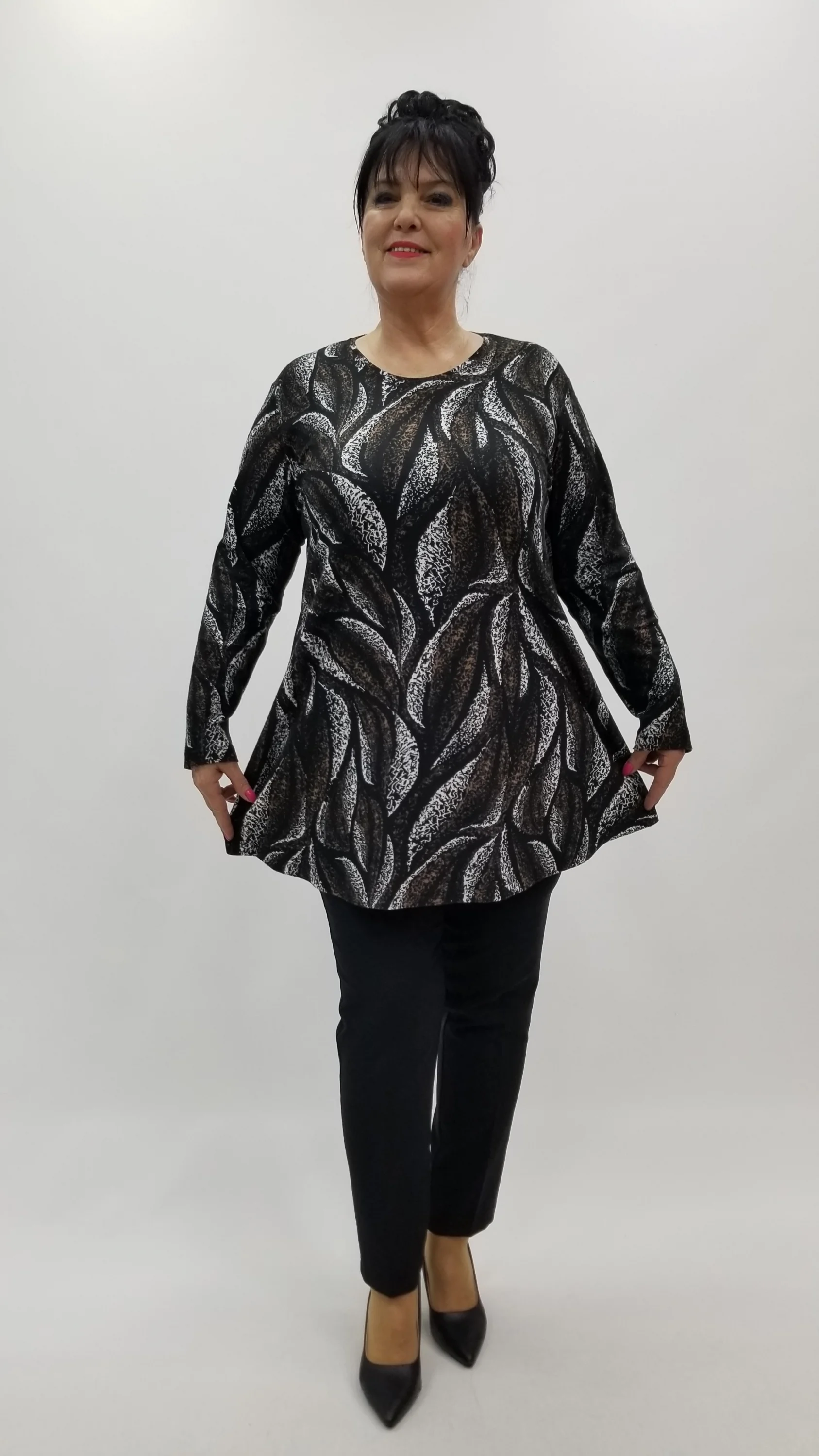 Miraggio Büyük Beden Bluz 4238 KAHVE