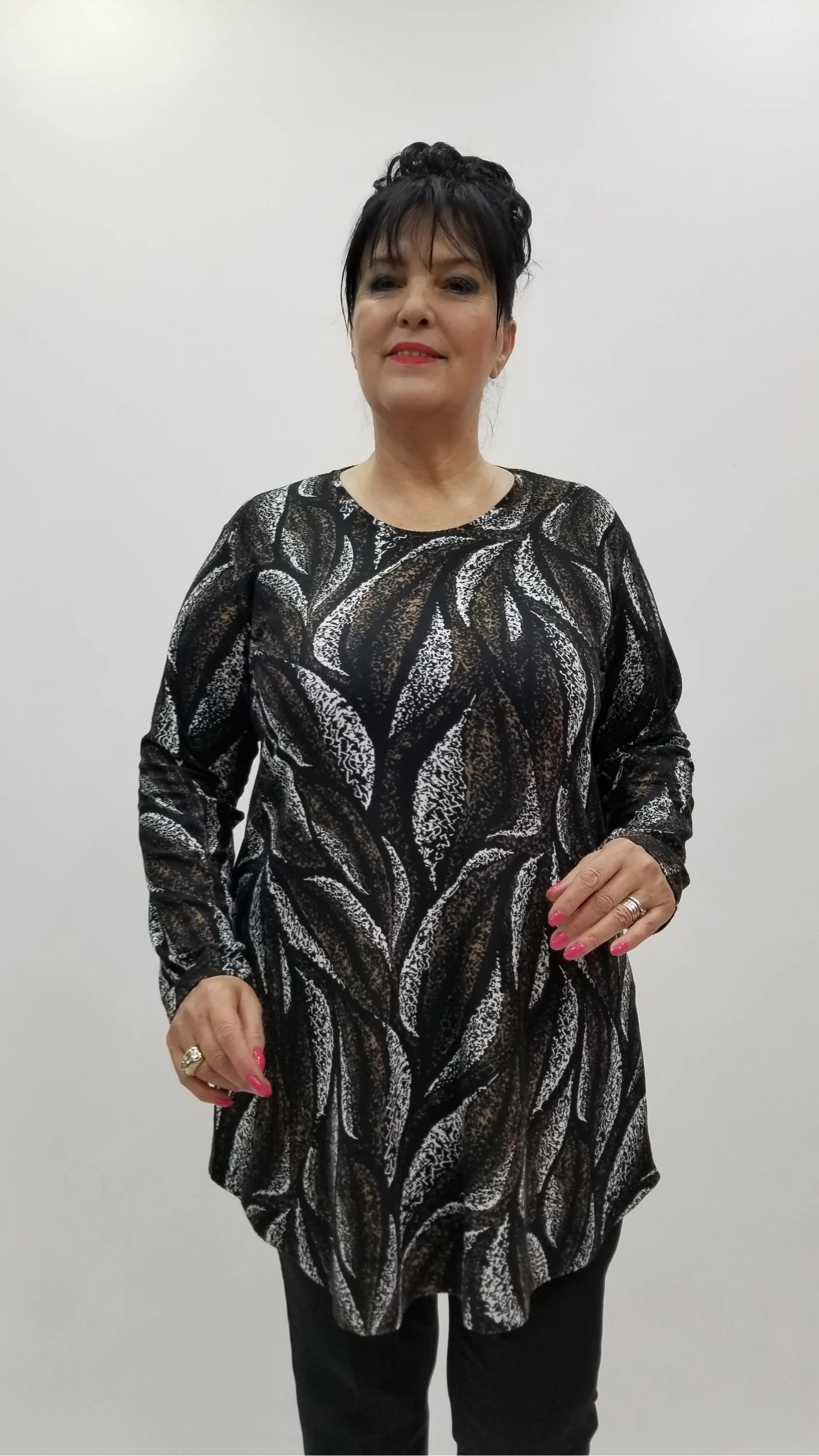 Miraggio Büyük Beden Bluz 4238 KAHVE