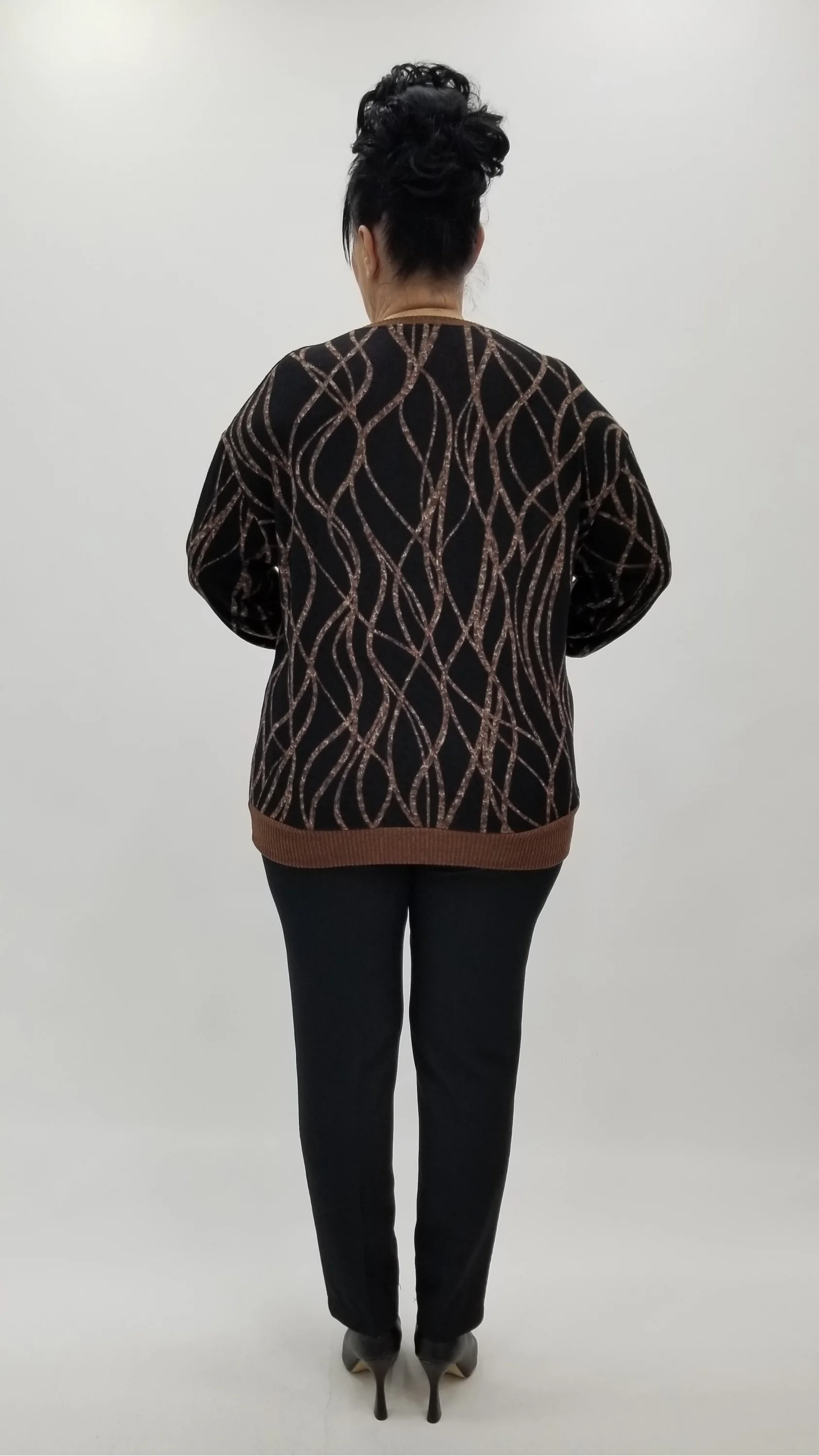 Miraggio Büyük Beden Bluz 4384 KAHVE