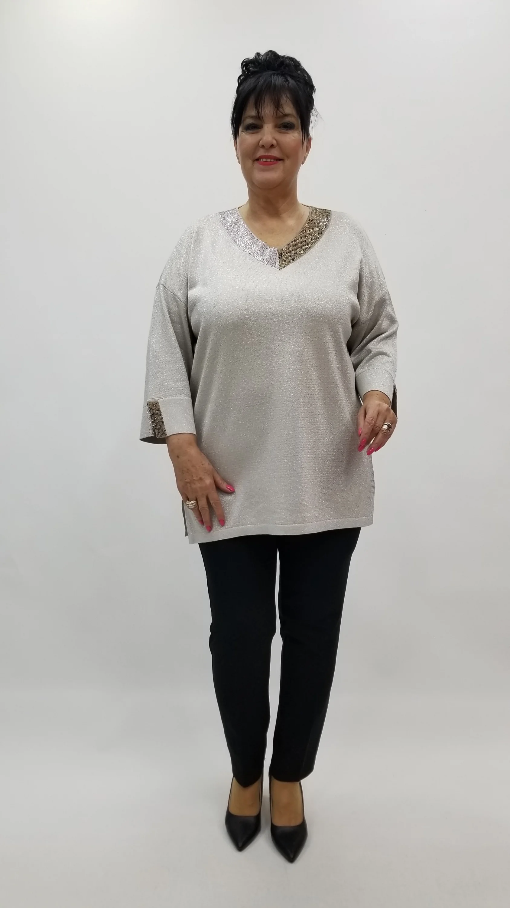 Miraggio Büyük Beden Triko 4106 KREM