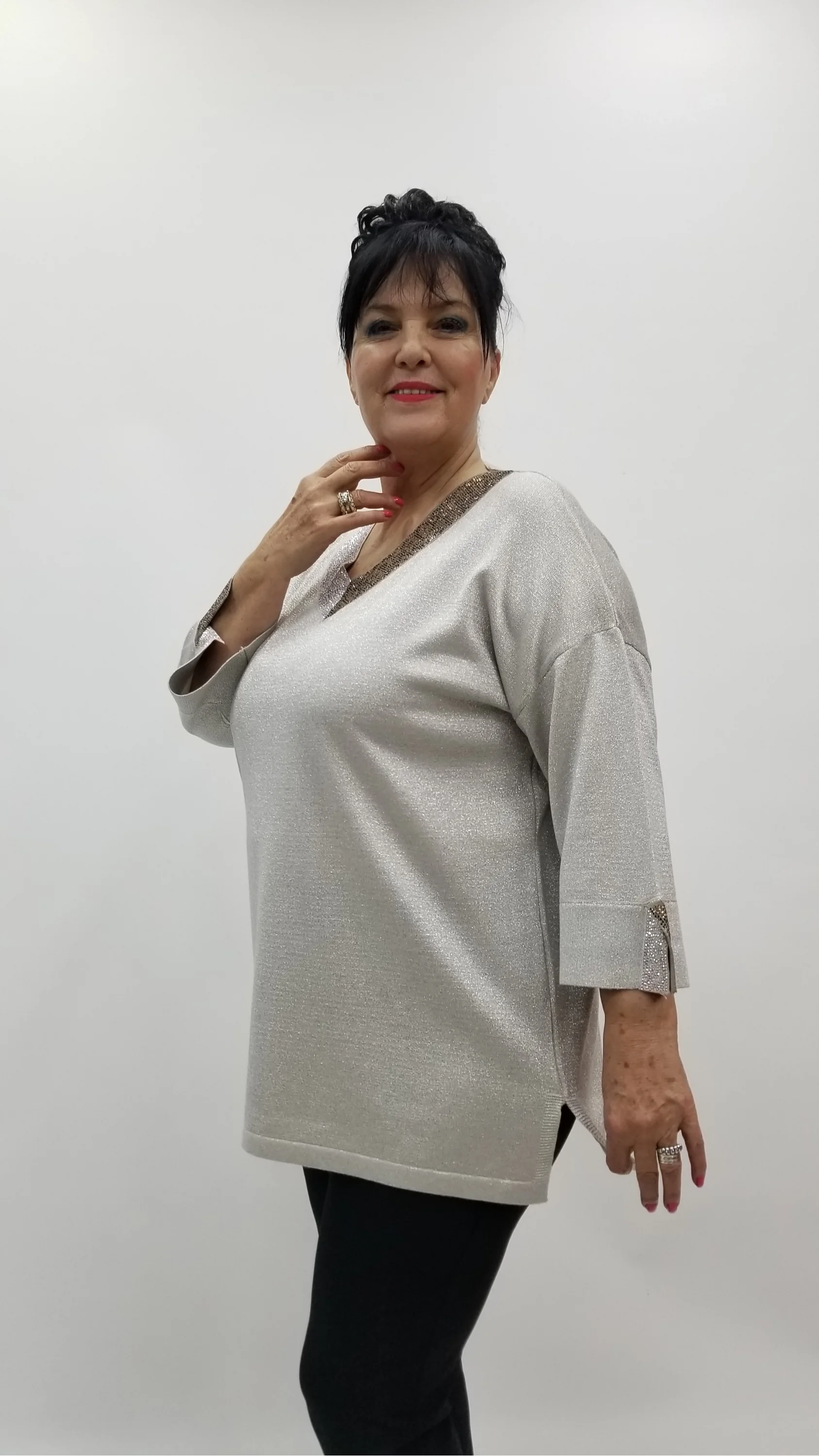 Miraggio Büyük Beden Triko 4106 KREM