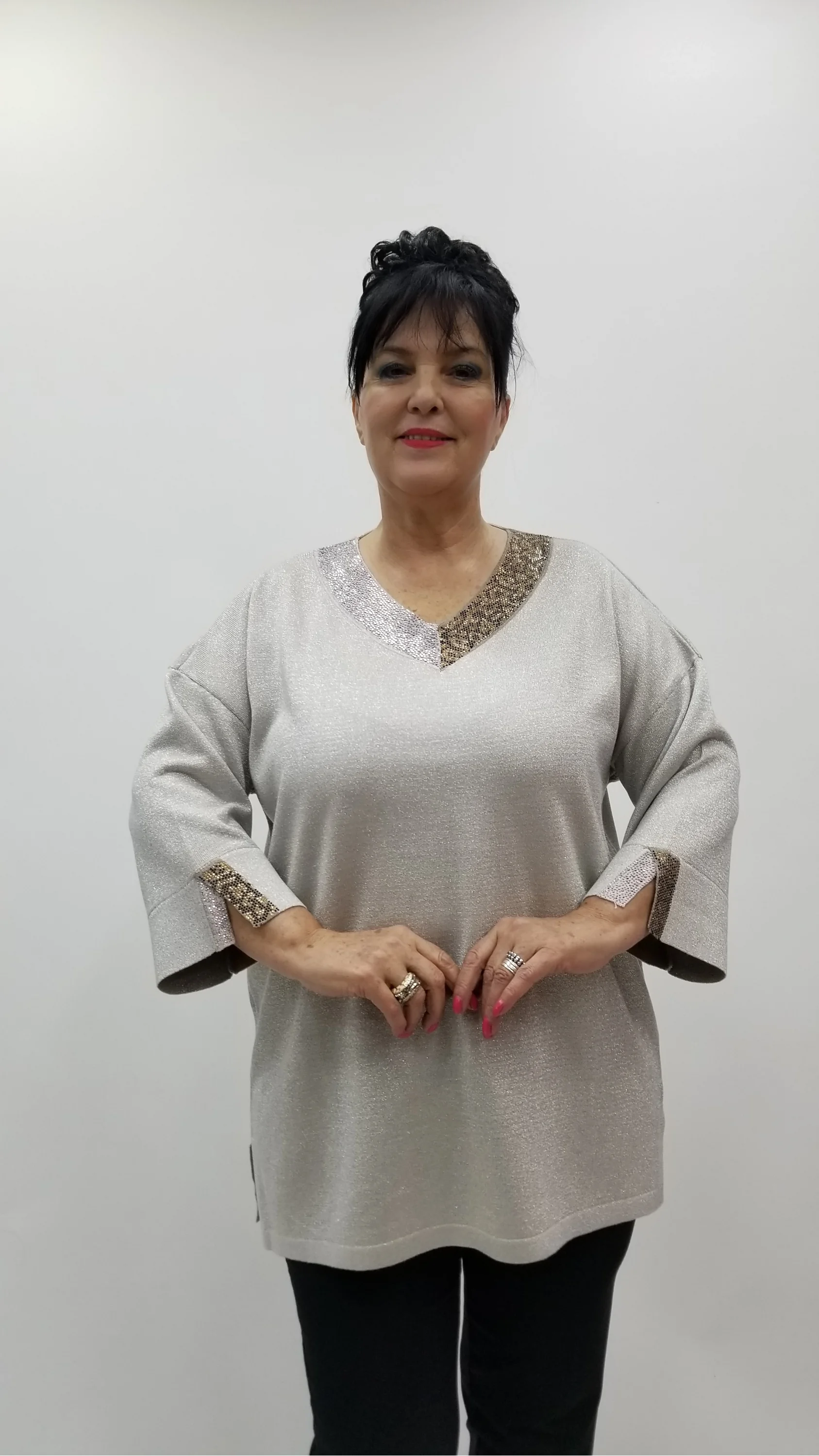 Miraggio Büyük Beden Triko 4106 KREM