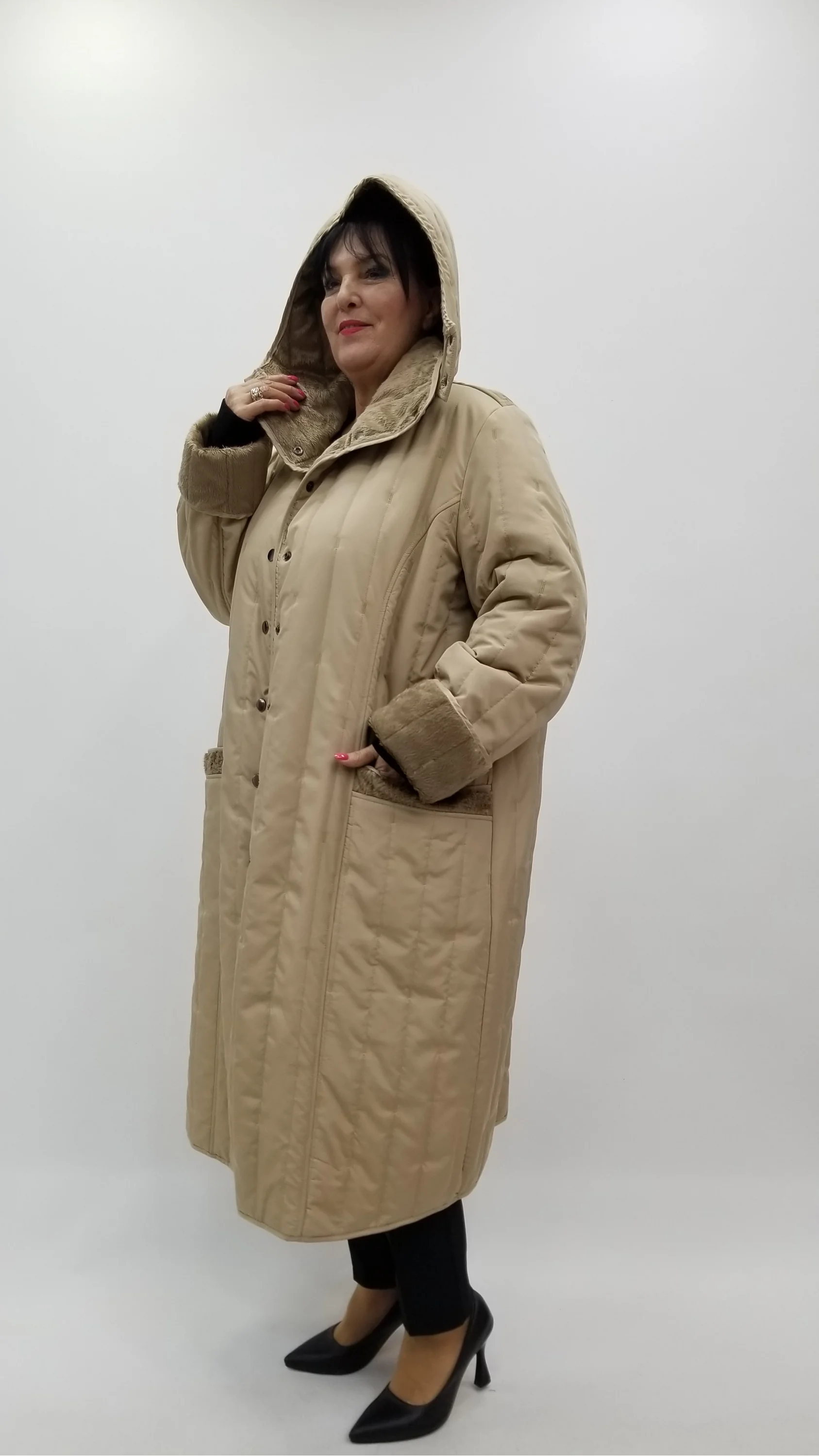 Miraggio Büyük Beden Kaban 4400 BEJ