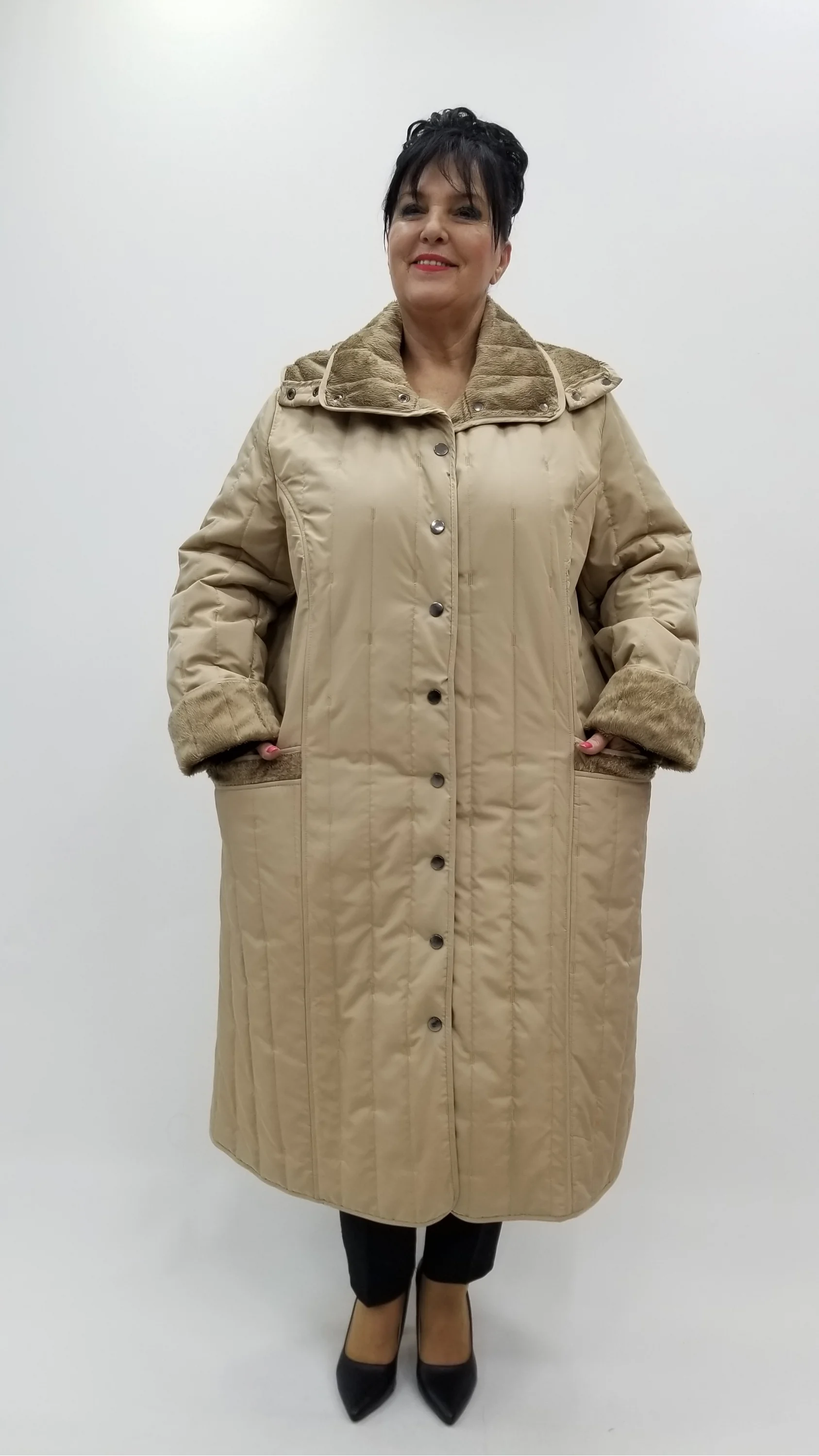 Miraggio Büyük Beden Kaban 4400 BEJ