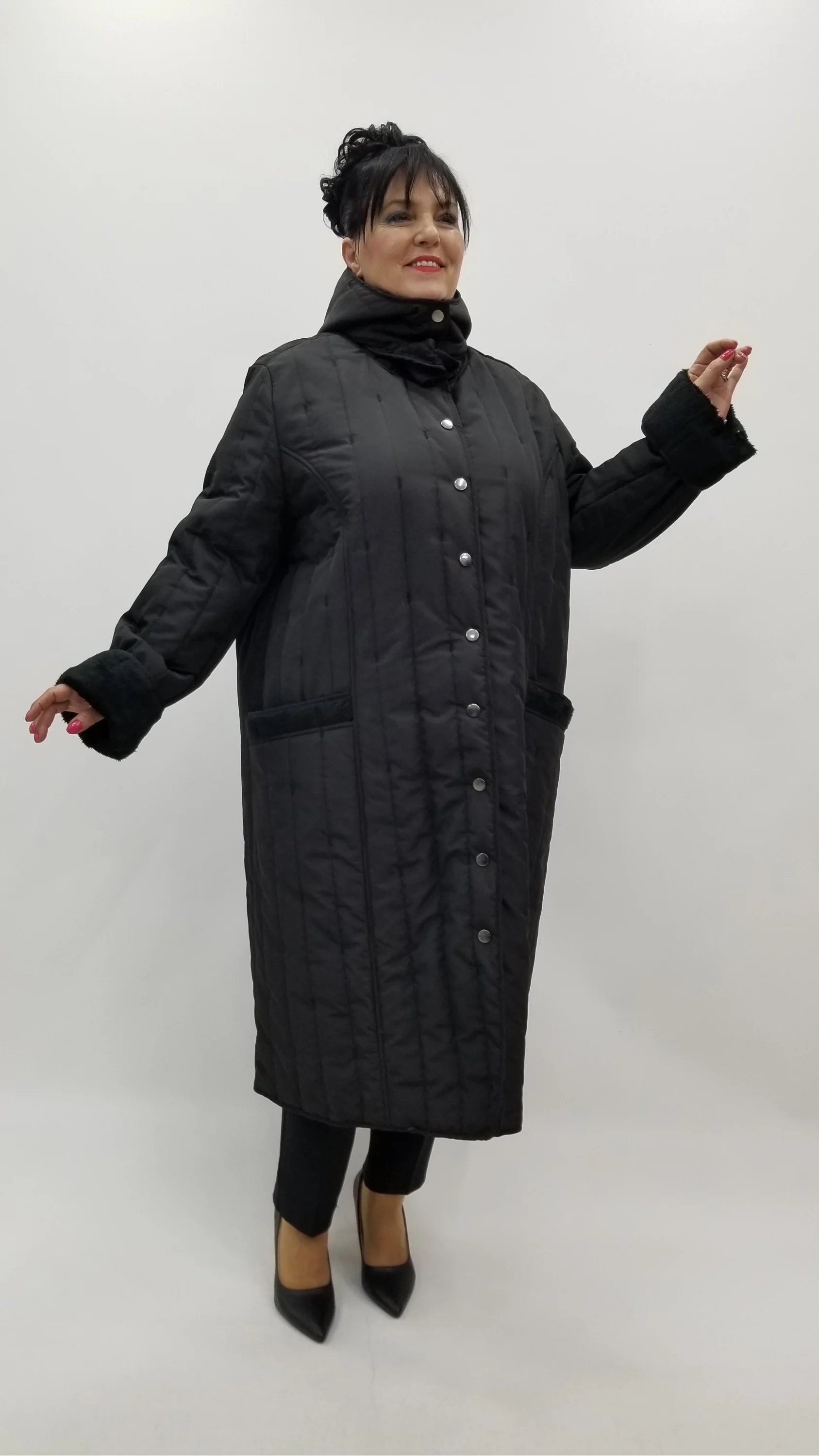 Miraggio Büyük Beden Kaban 4400 SİYAH