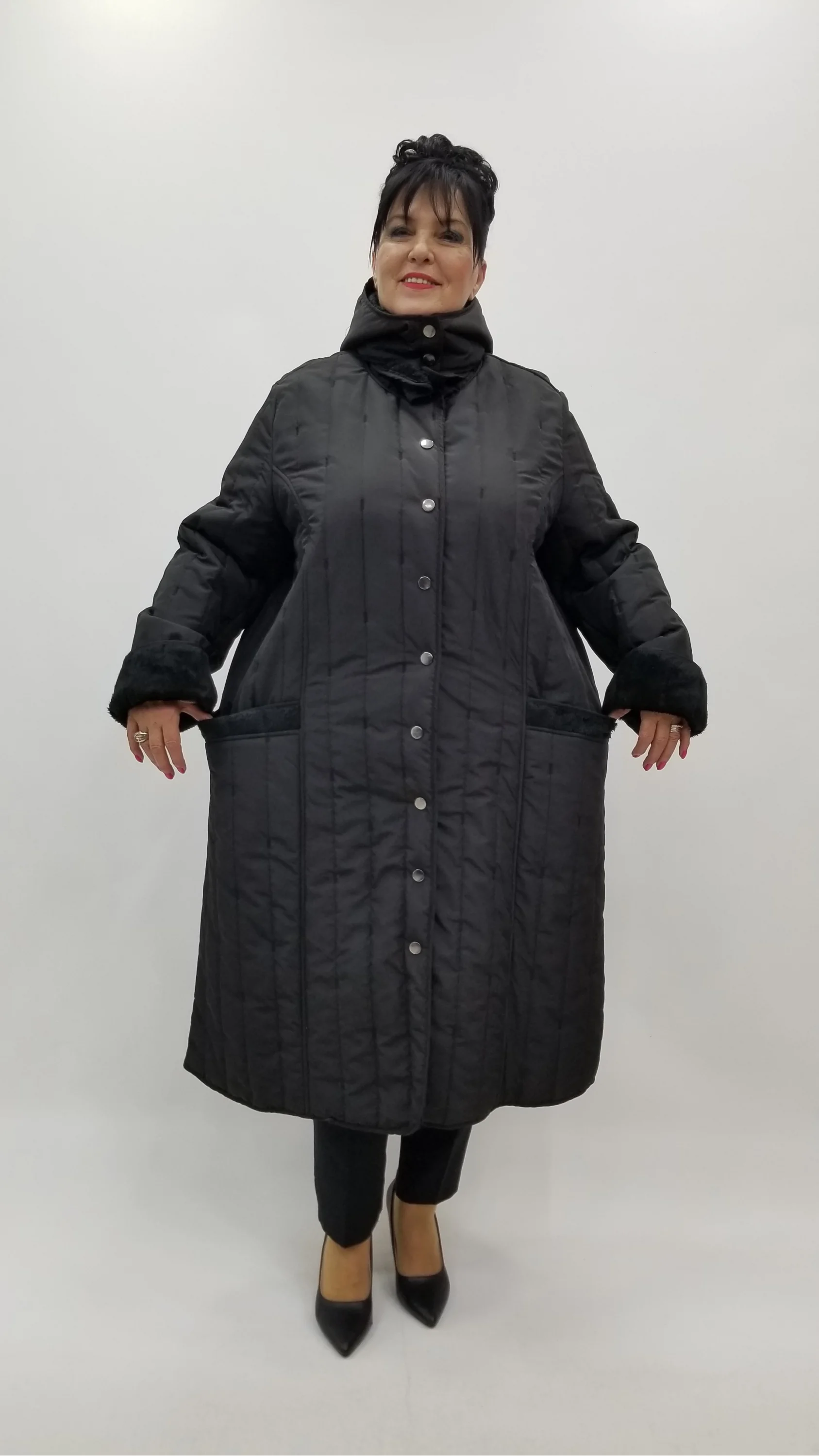 Miraggio Büyük Beden Kaban 4400 SİYAH