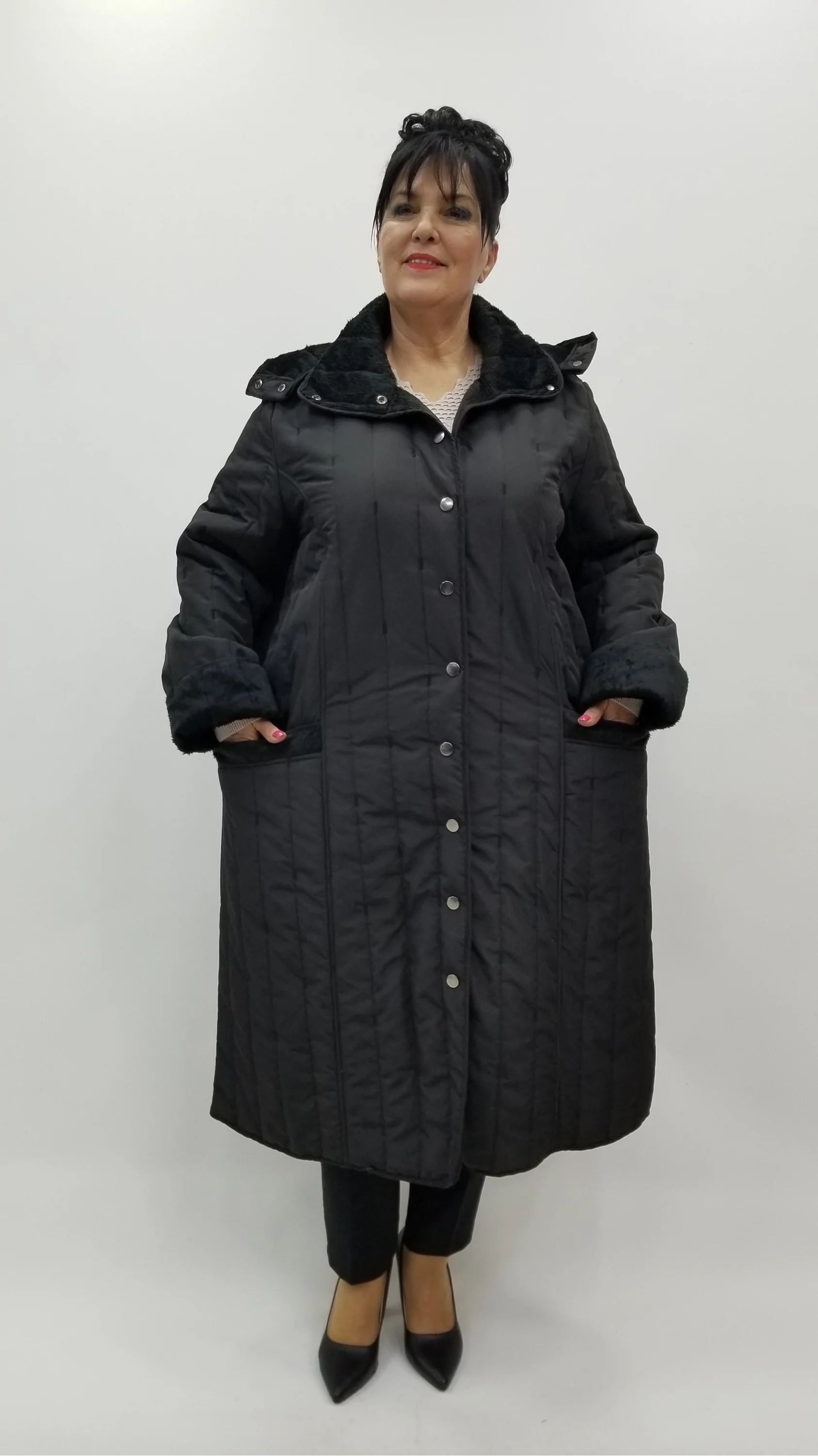 Miraggio Büyük Beden Kaban 4400 SİYAH