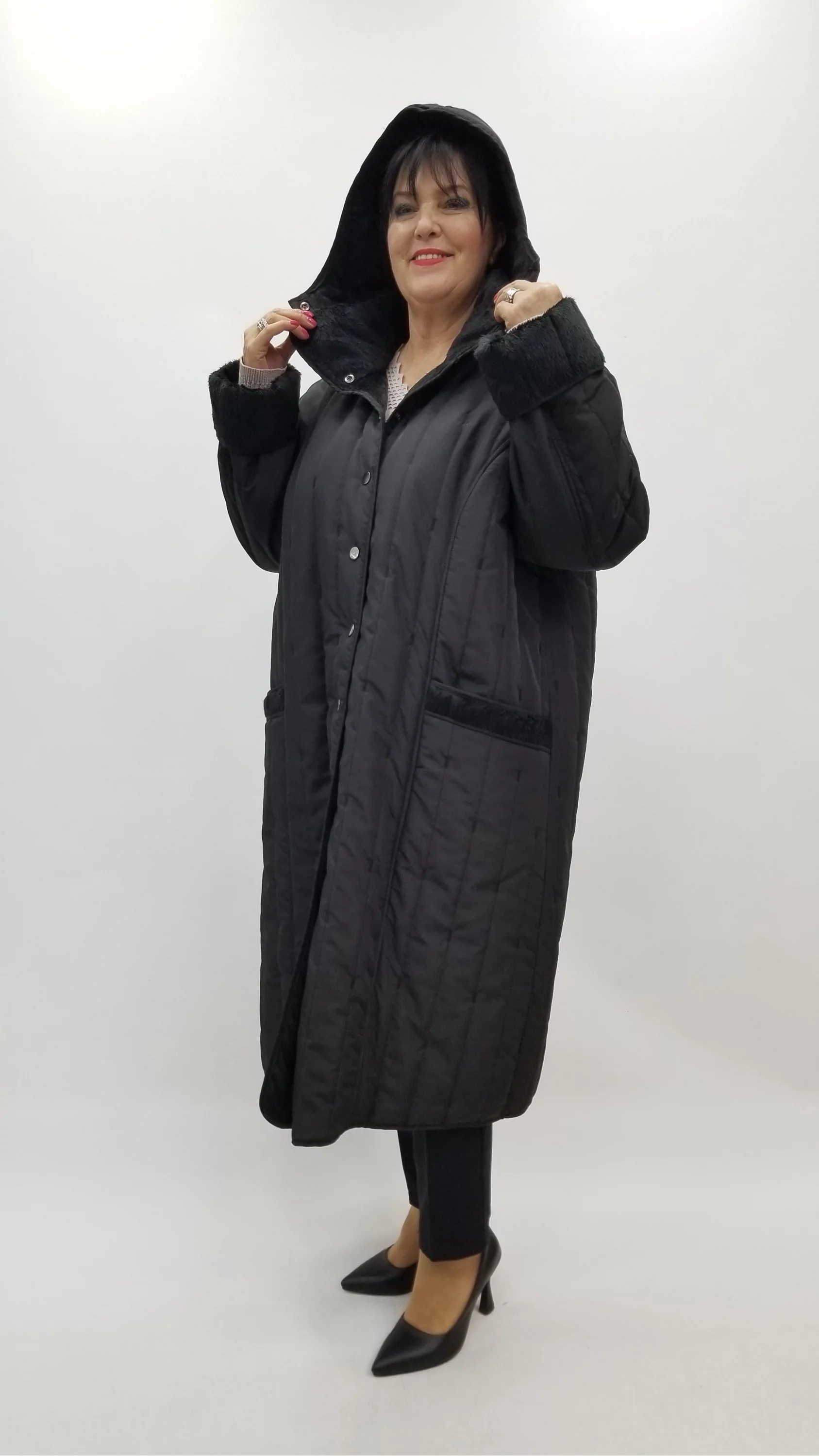 Miraggio Büyük Beden Kaban 4400 SİYAH