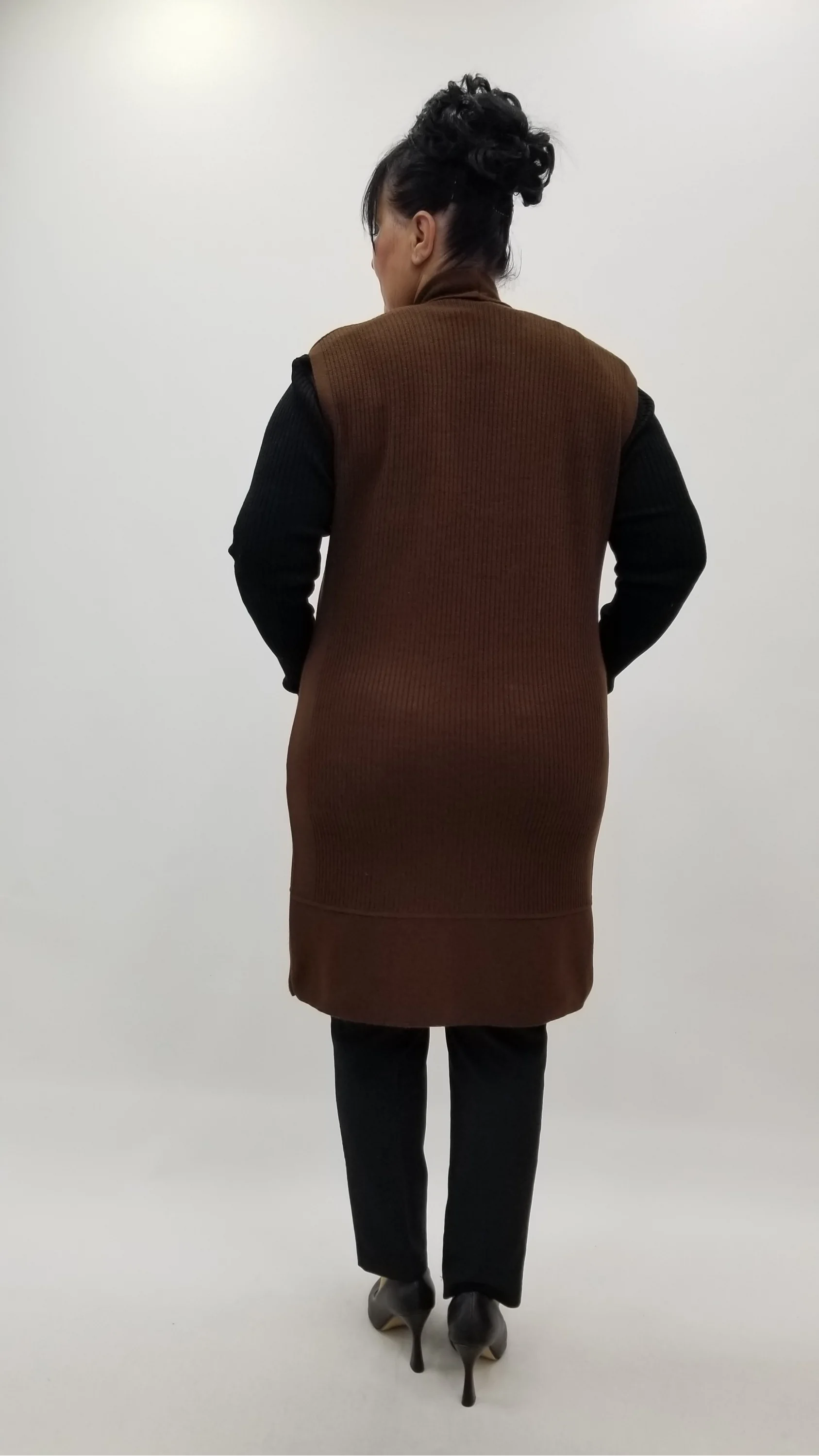 Miraggio Büyük Beden Yelek 4233 KAHVE