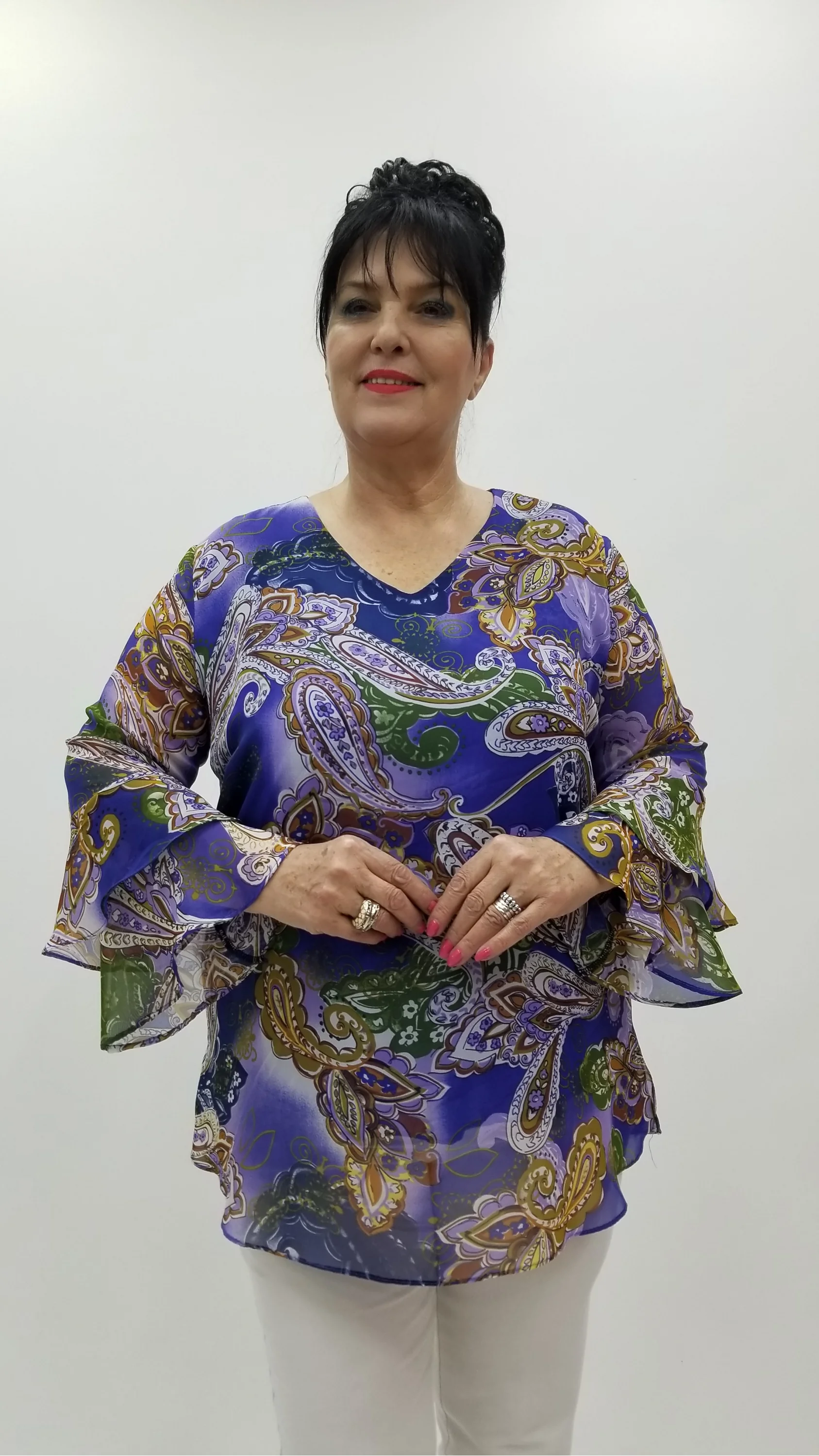 Miraggio Büyük Beden Abiye Bluz 4230 MOR