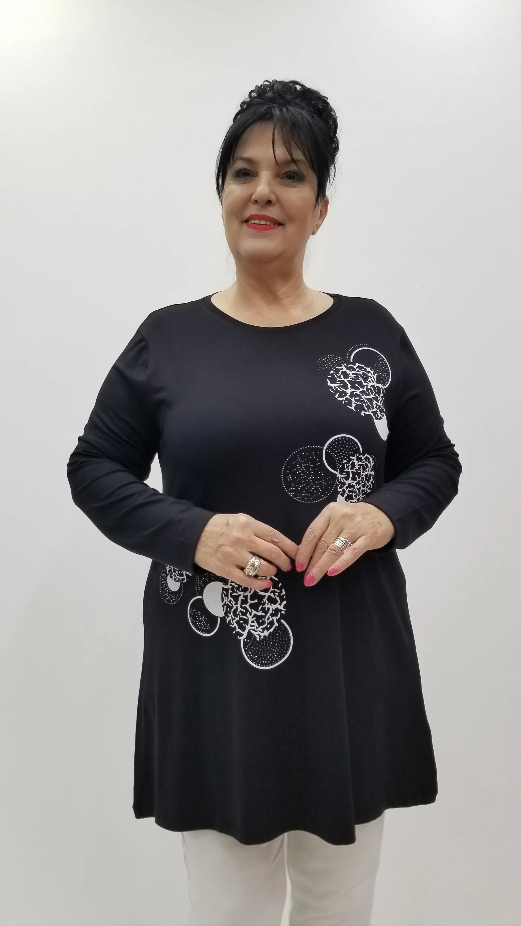 Miraggio Büyük Beden Tunik 4244 SİYAH