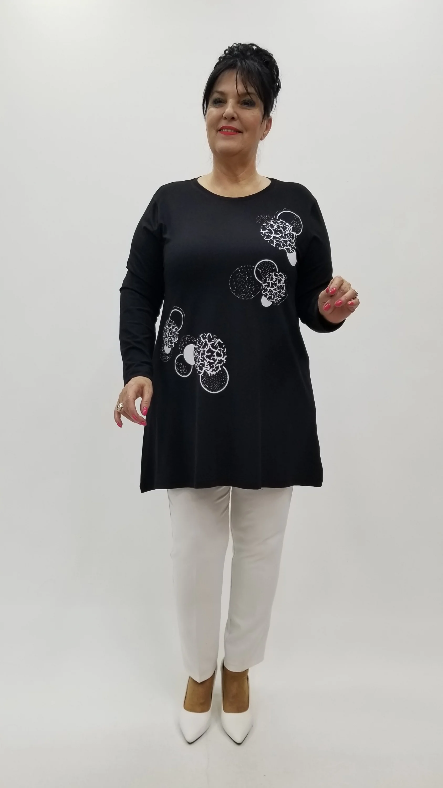 Miraggio Büyük Beden Tunik 4244 SİYAH