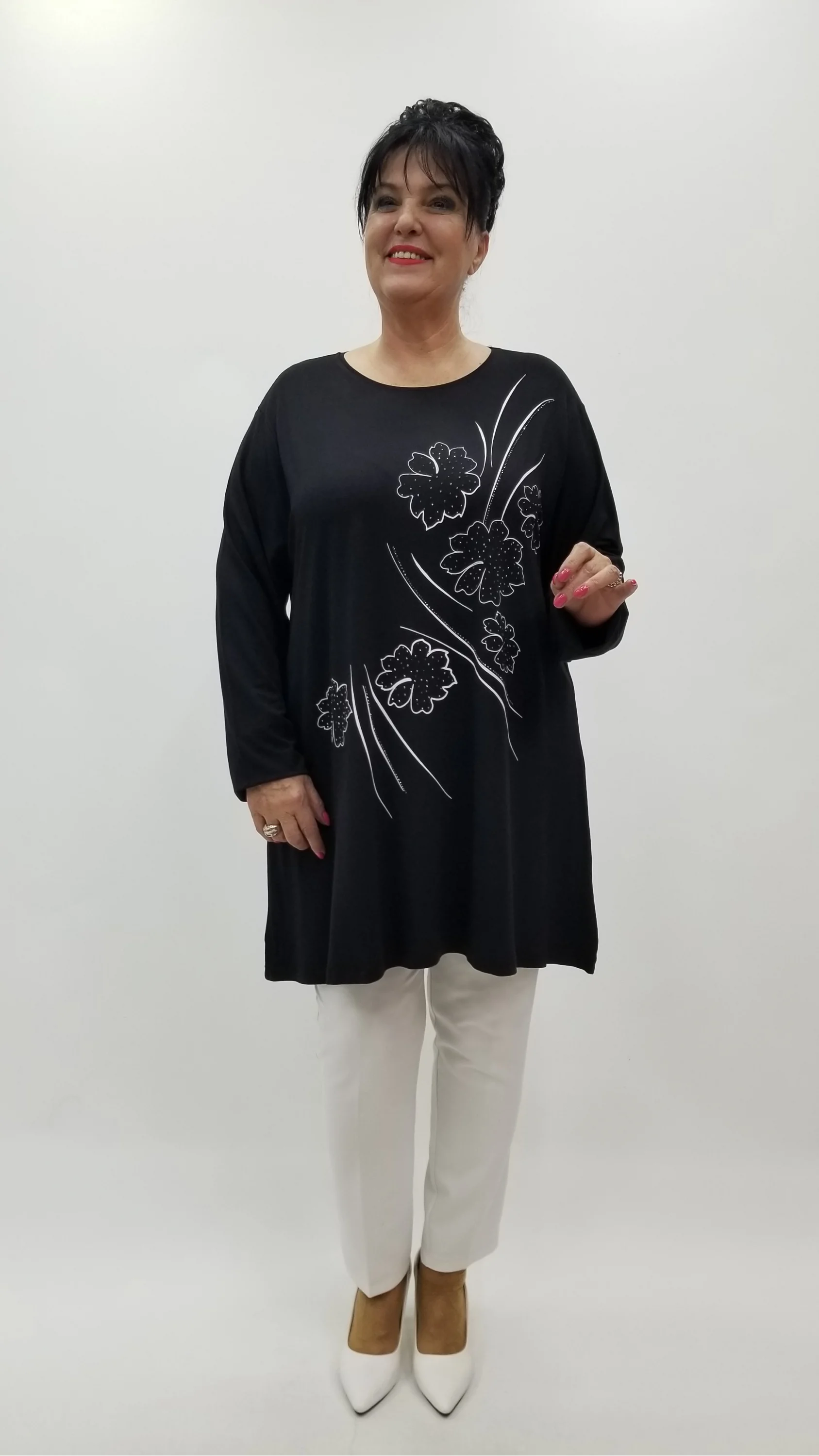 Miraggio Büyük Beden Tunik 4245 SİYAH