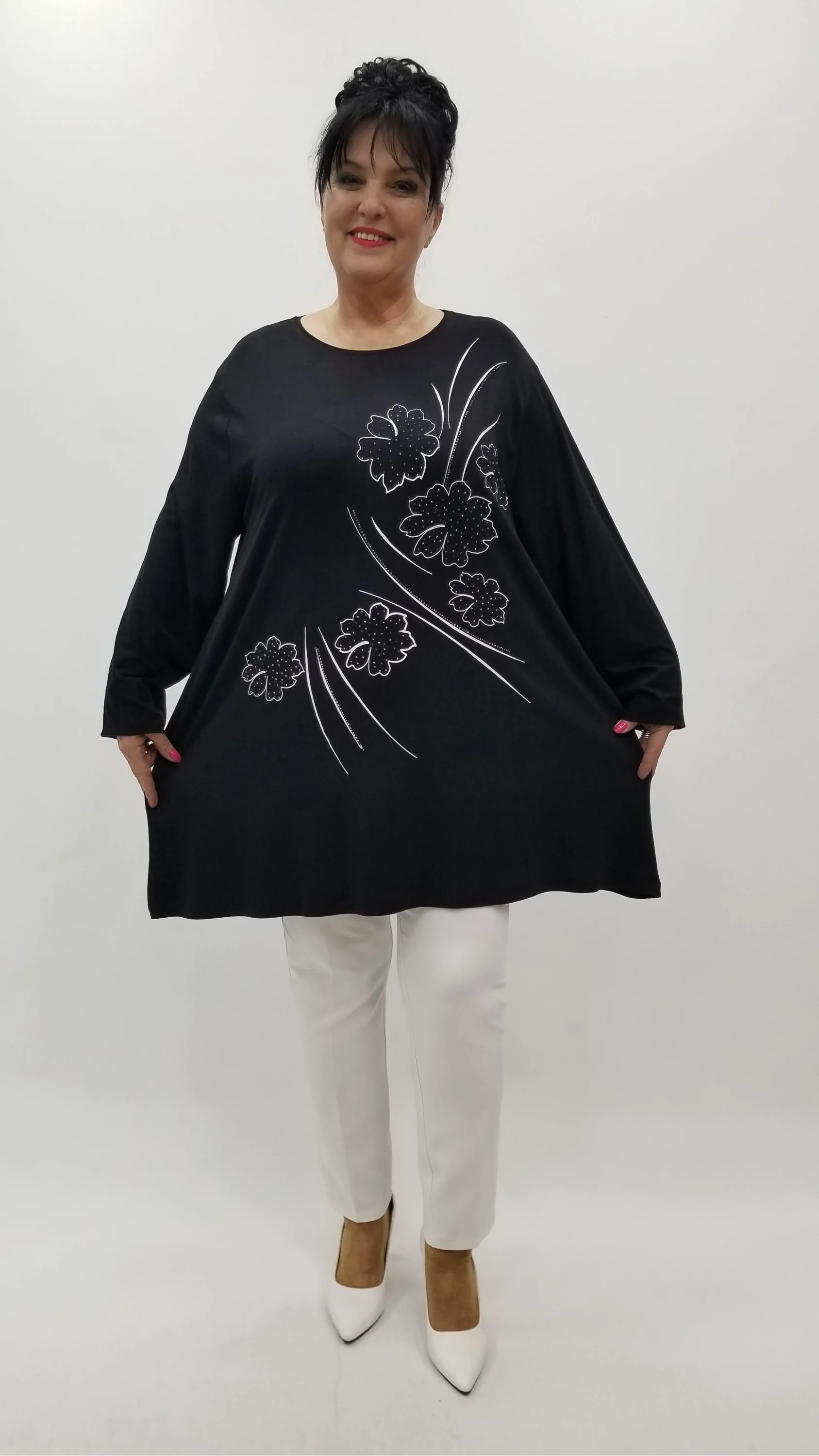 Miraggio Büyük Beden Tunik 4245 SİYAH