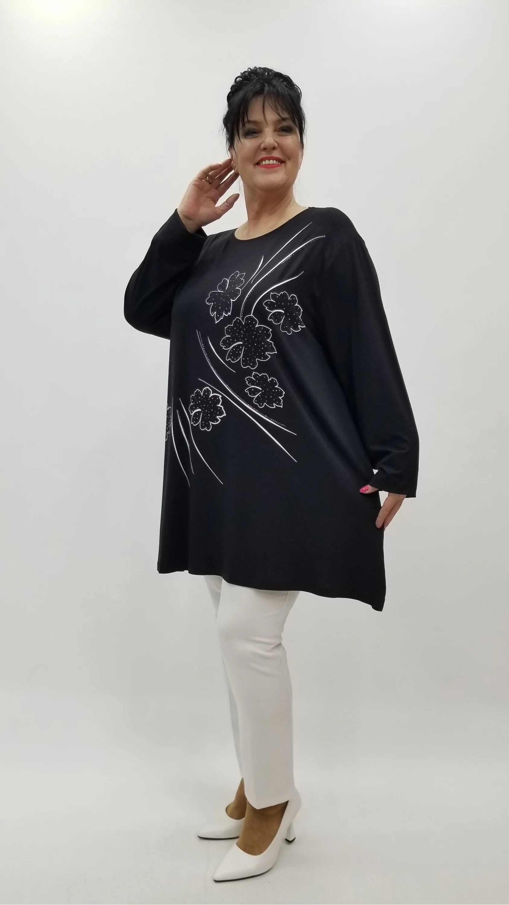 Miraggio Büyük Beden Tunik 4245 SİYAH