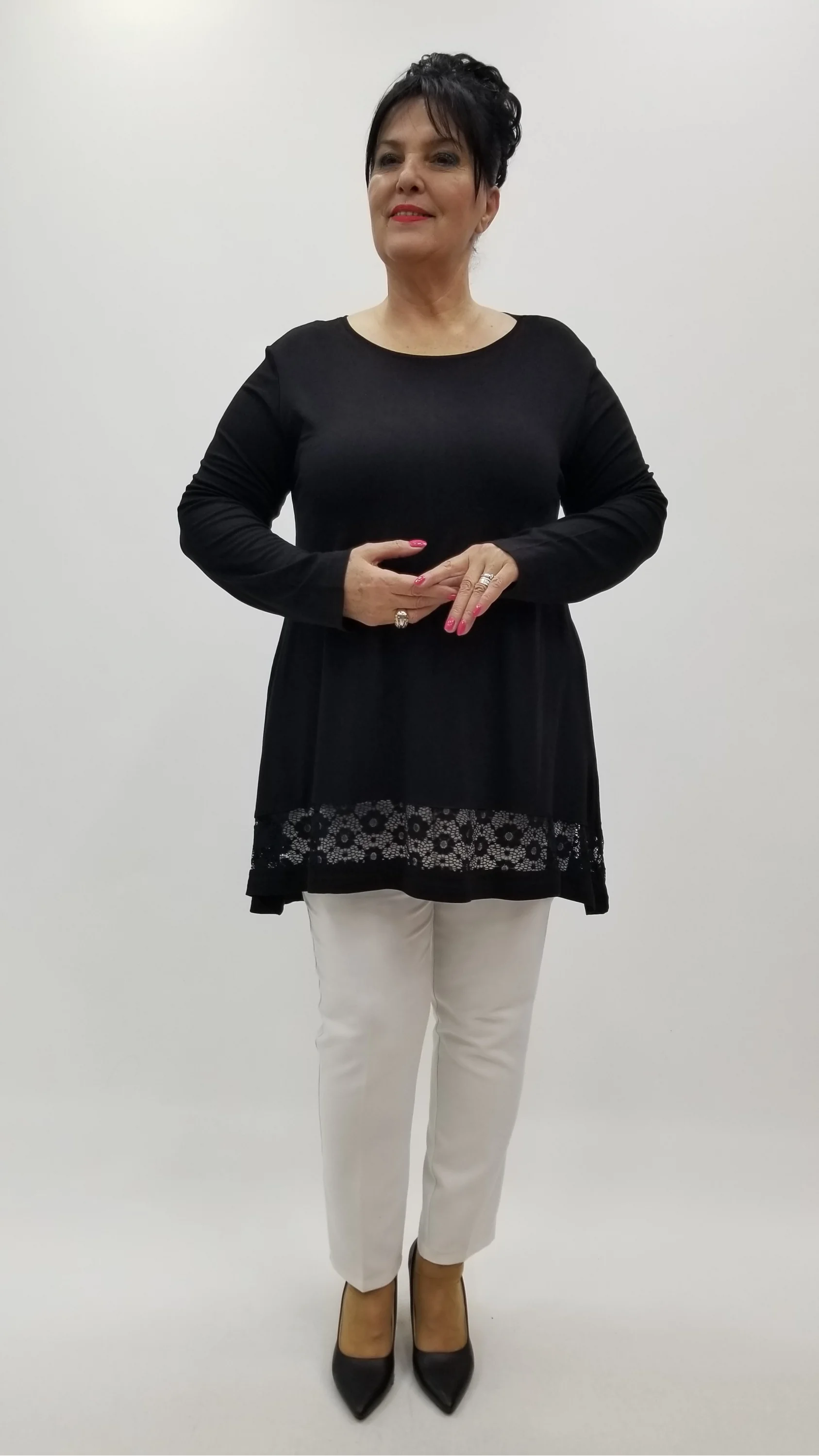 Miraggio Büyük Beden Tunik 4294 SİYAH