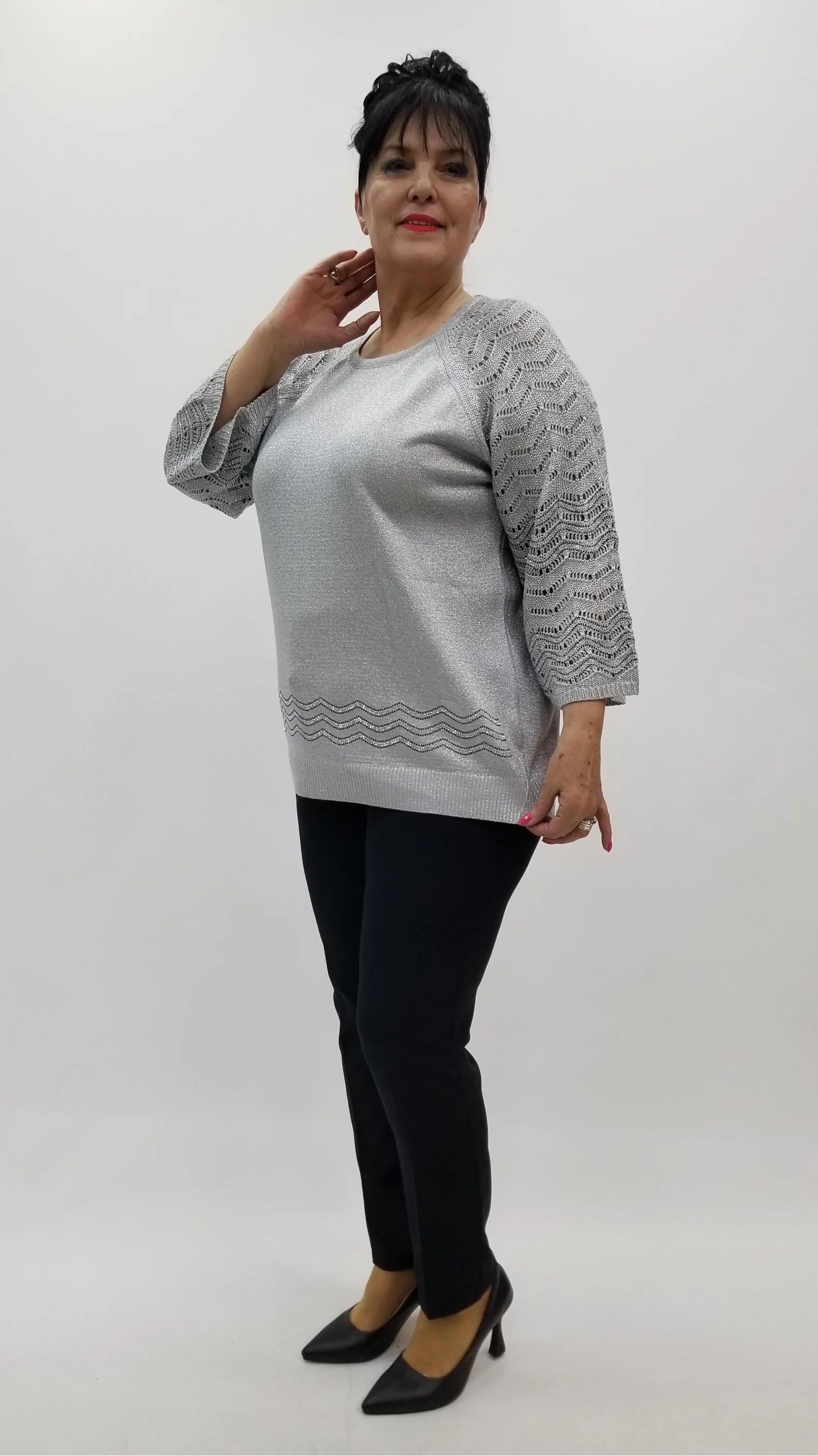 Miraggio Büyük Beden Bluz 4389 GRİ