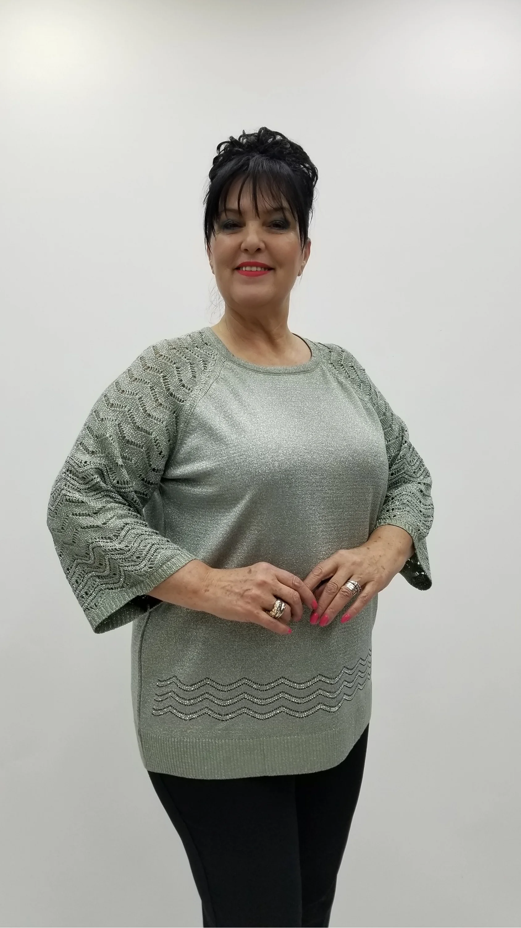 Miraggio Büyük Beden Bluz 4389 YEŞİL