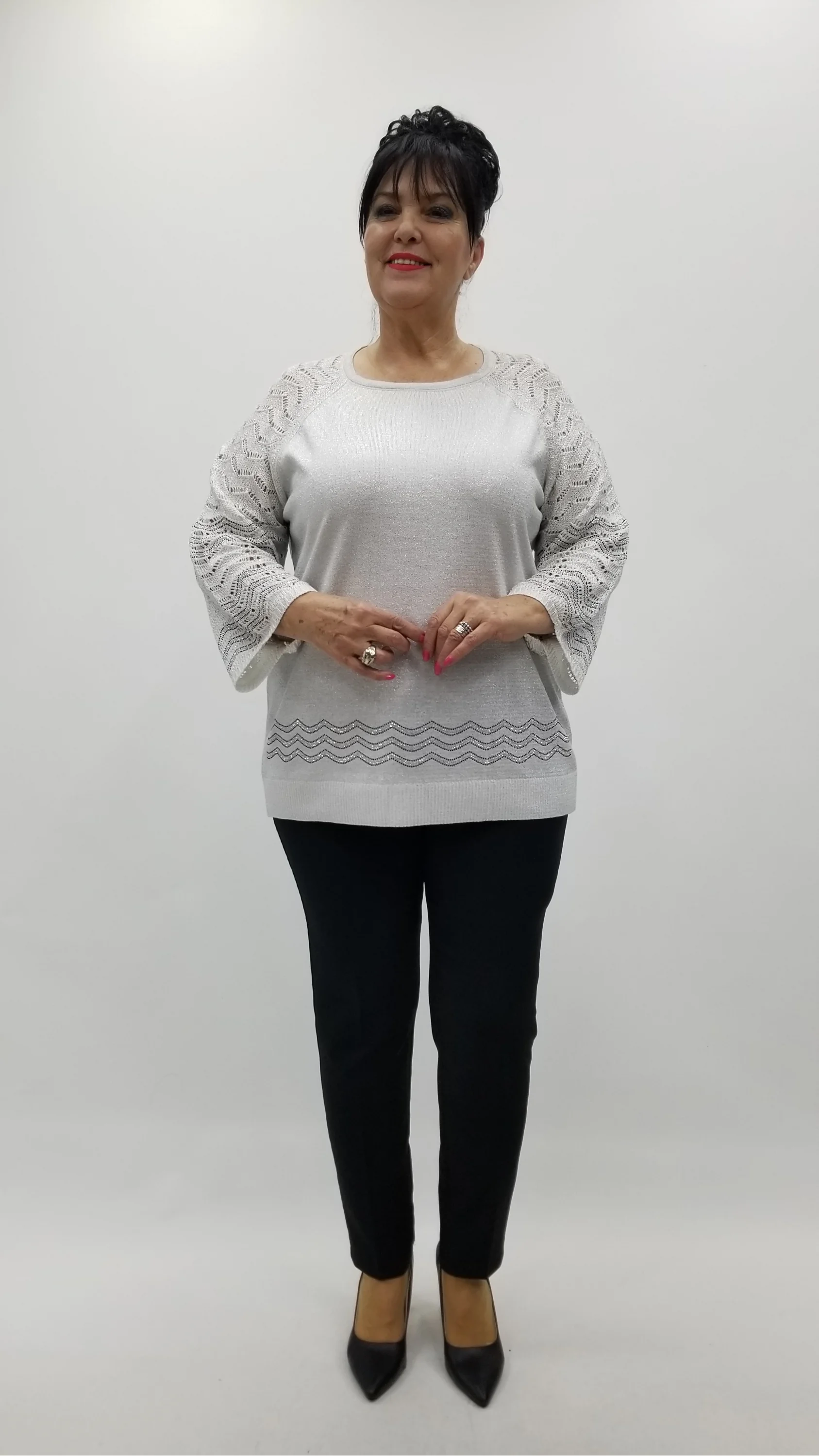 Miraggio Büyük Beden Bluz 4389 EKRU